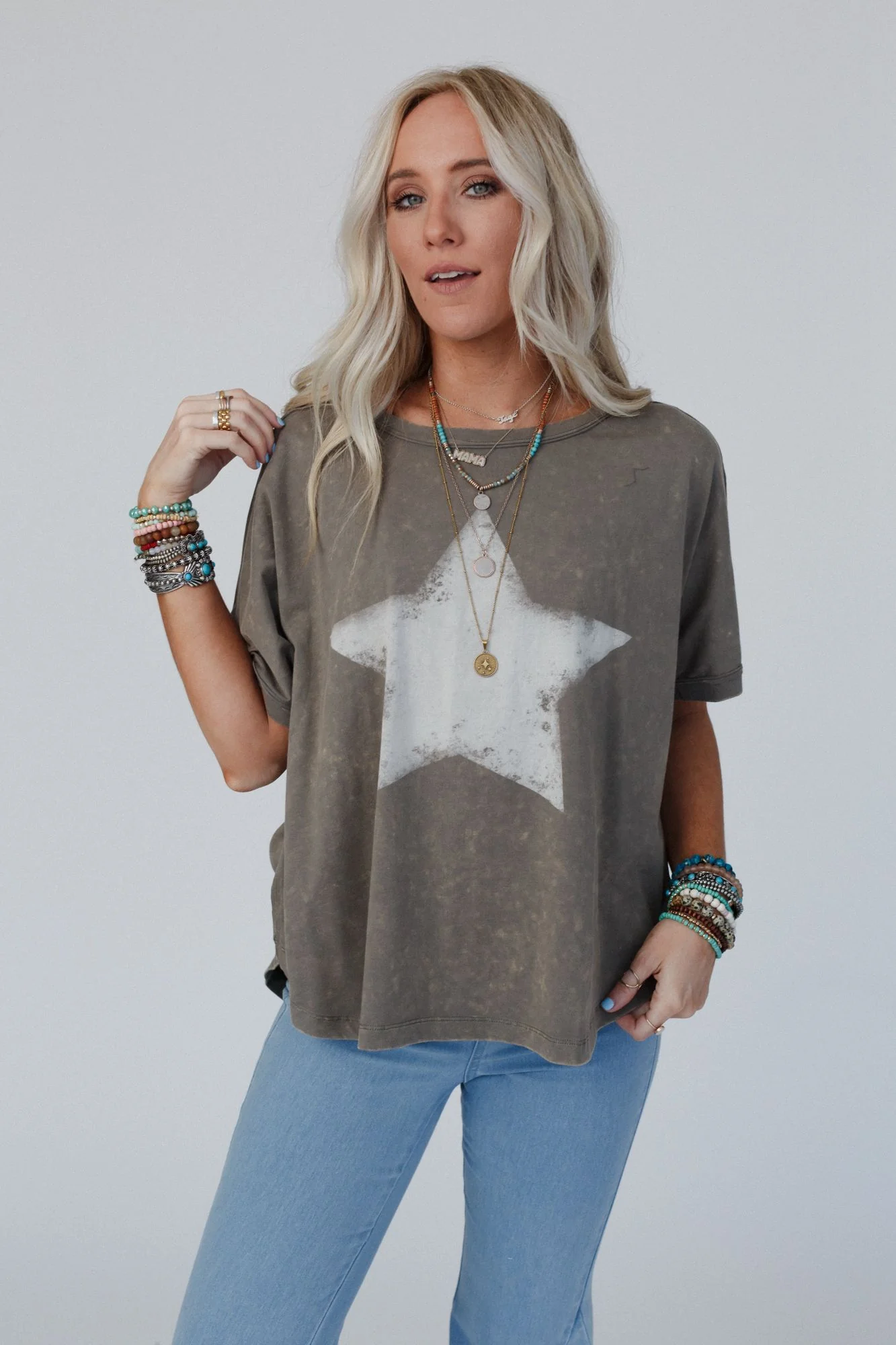 Lone Star Statement Top - Olive - Image 6