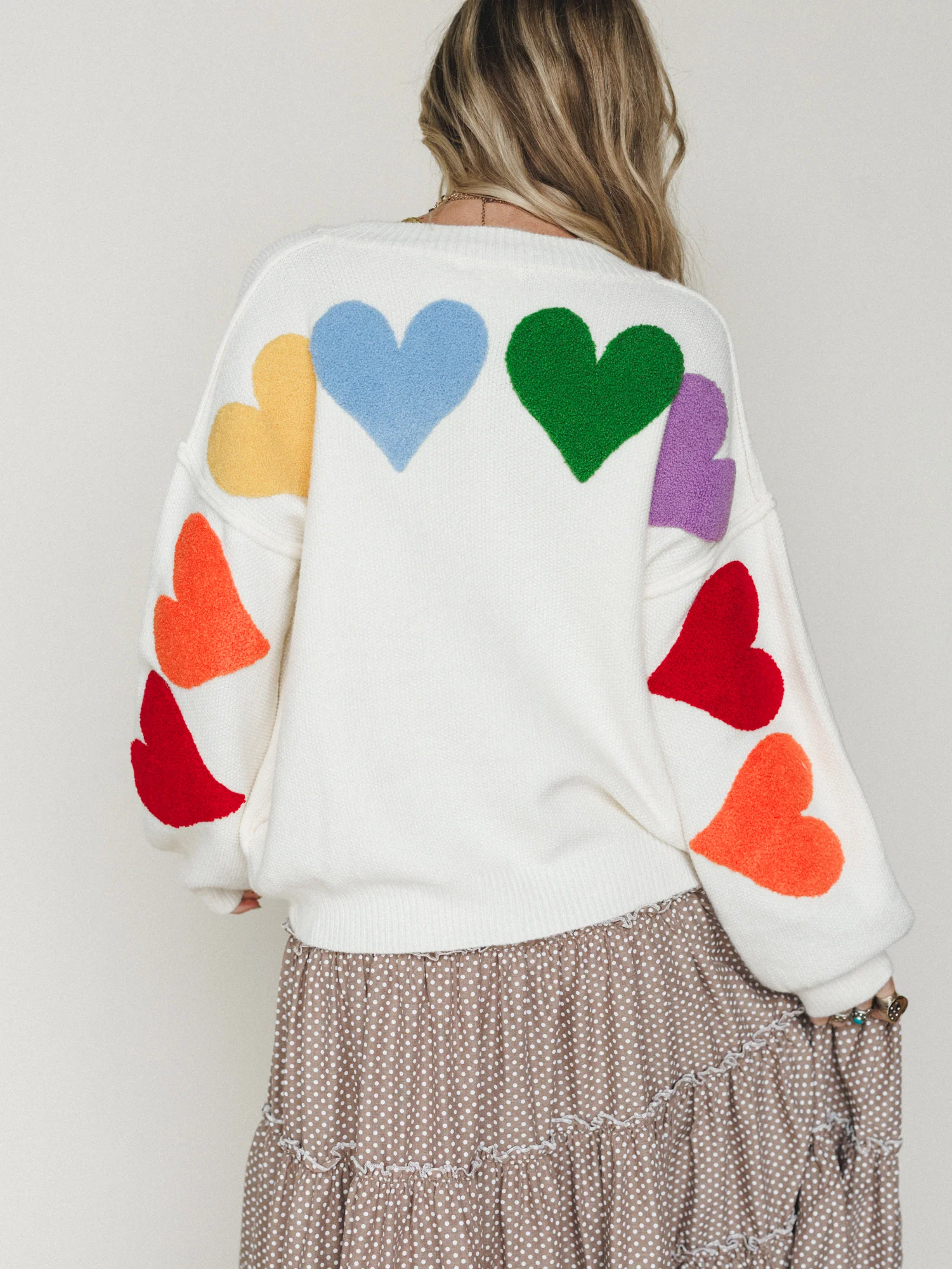 Love Catcher Cardigan - Ivory - Image 2