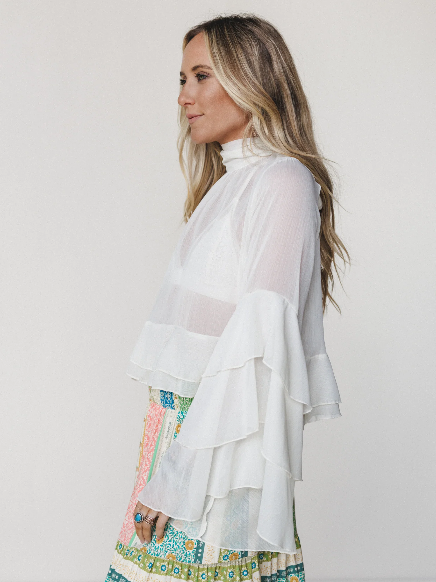 Love in Bloom Blouse
 - Cream - Image 5