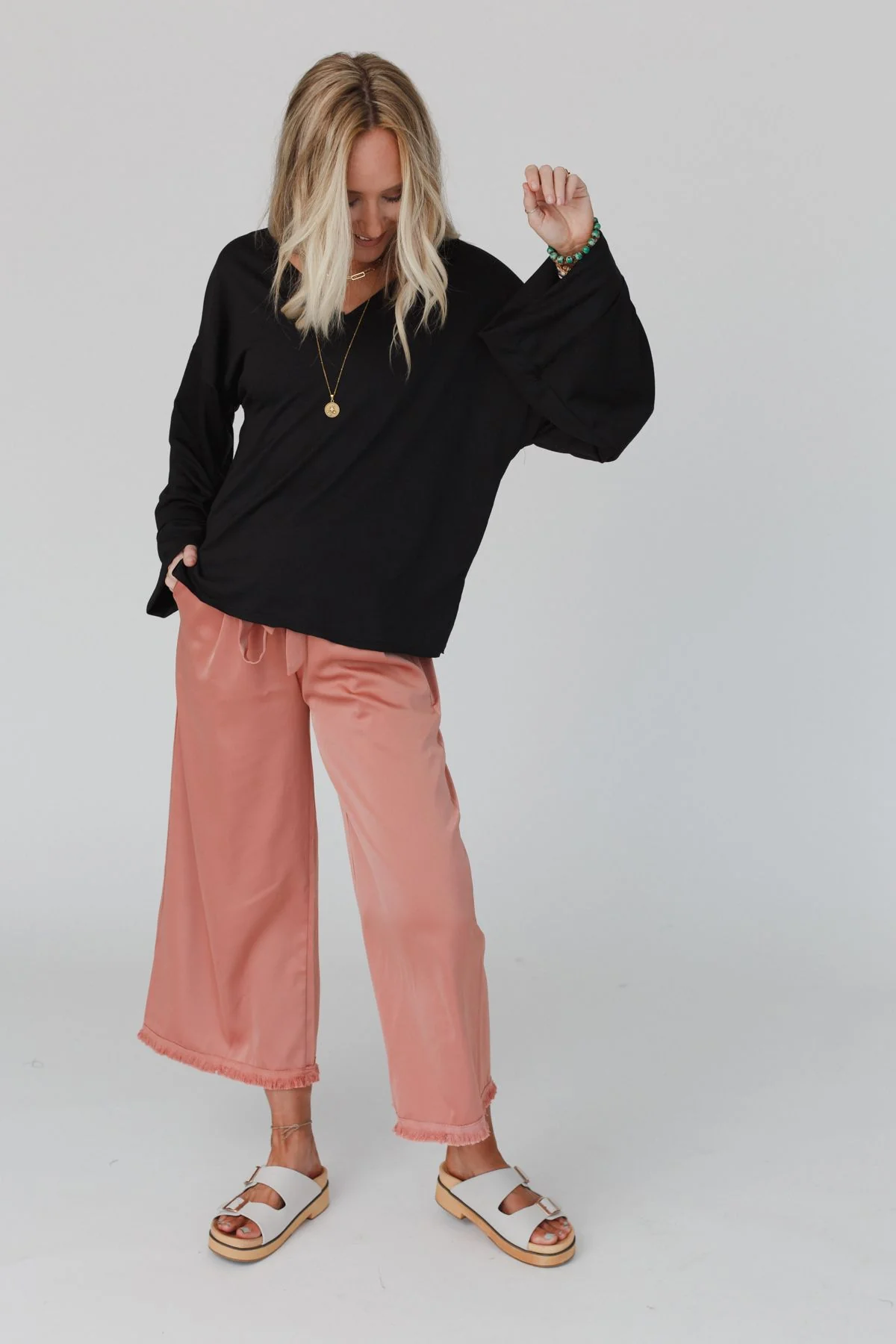 The Nest Love It V Neckline Sweater Top - Black - Image 4