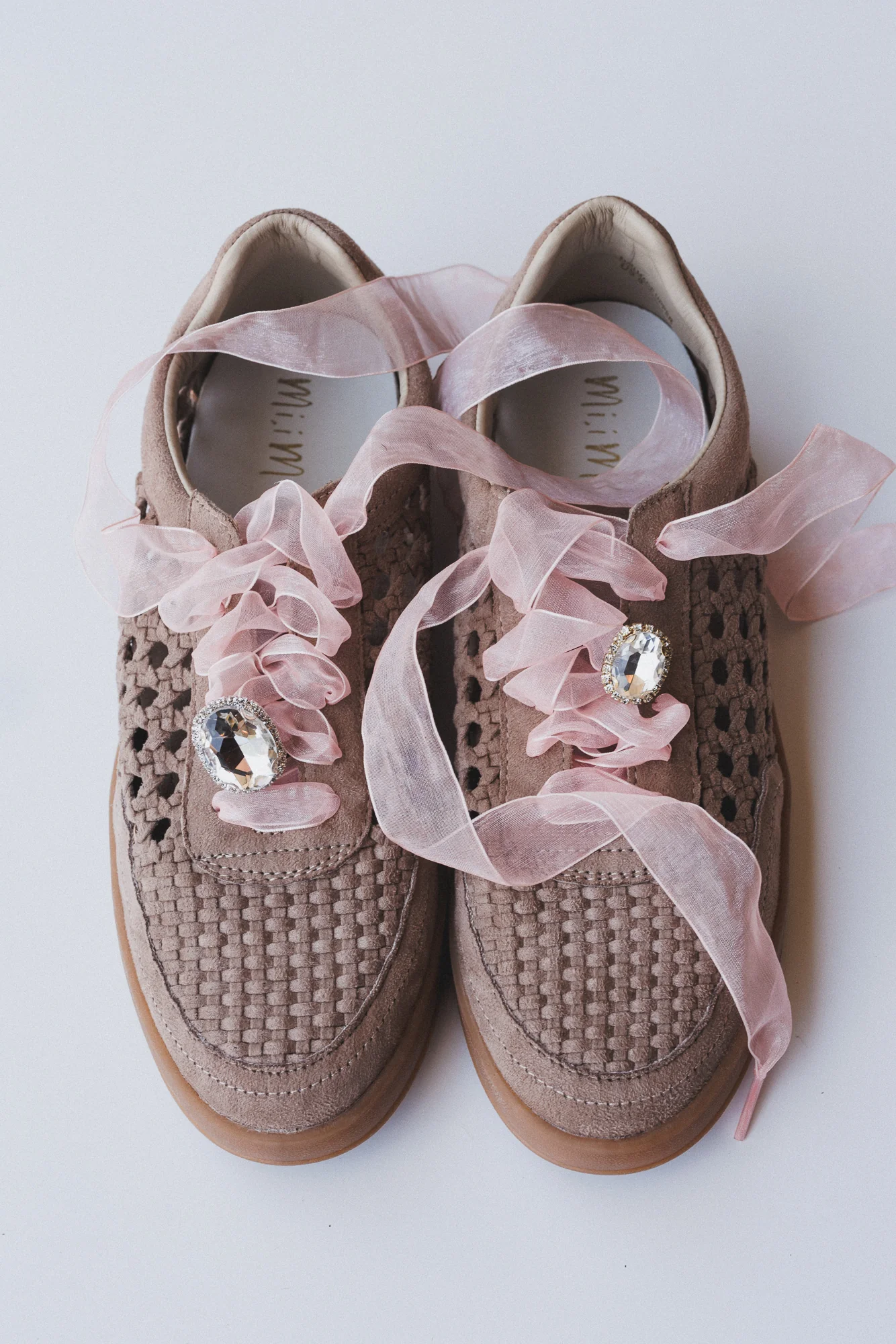 Love Me Woven Sneakers - Dark Taupe - Image 4