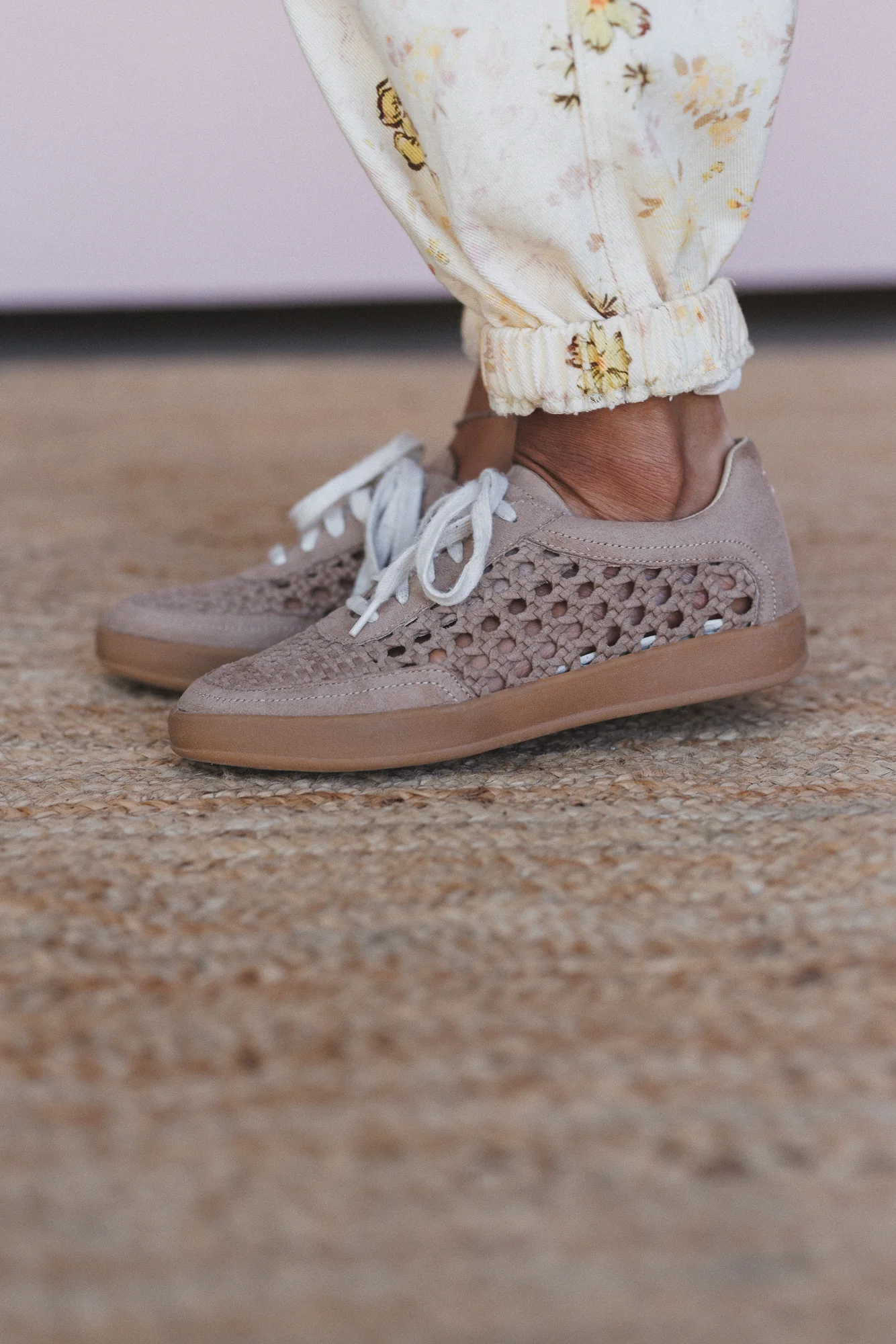 Love Me Woven Sneakers - Dark Taupe - Image 6