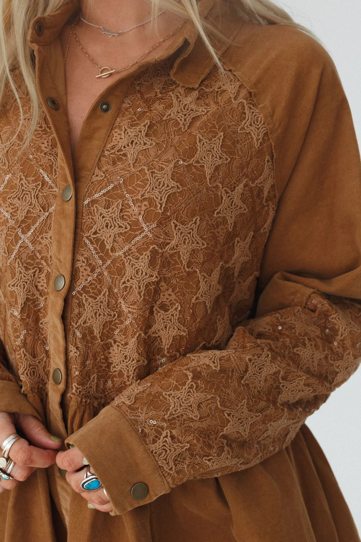 Luca Corduroy Tunic - Camel - Image 2