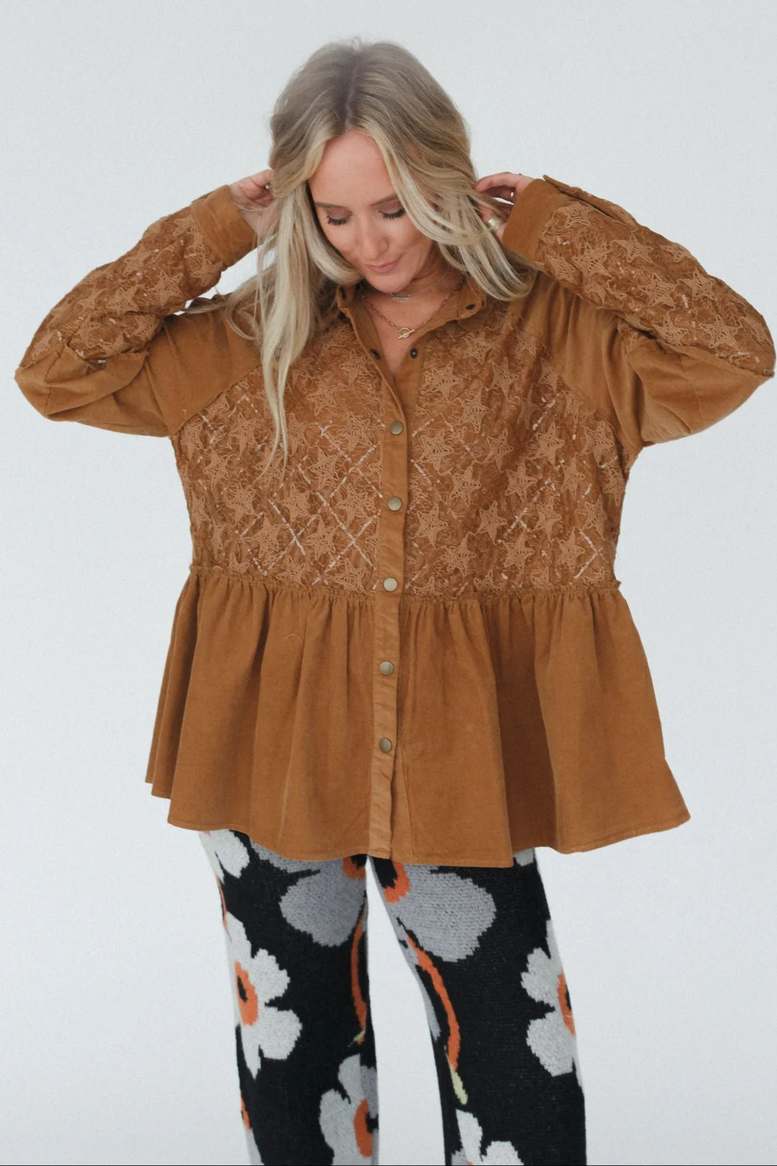 Luca Corduroy Tunic - Camel - Image 4