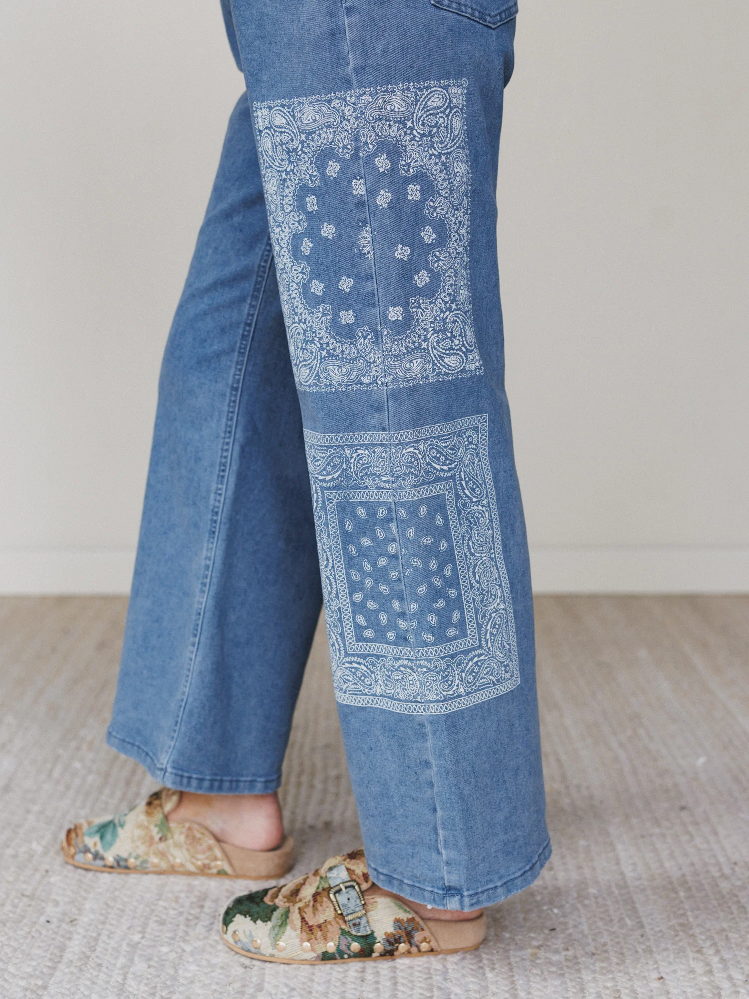 Madden Wide Leg Jeans - Denim - Image 4