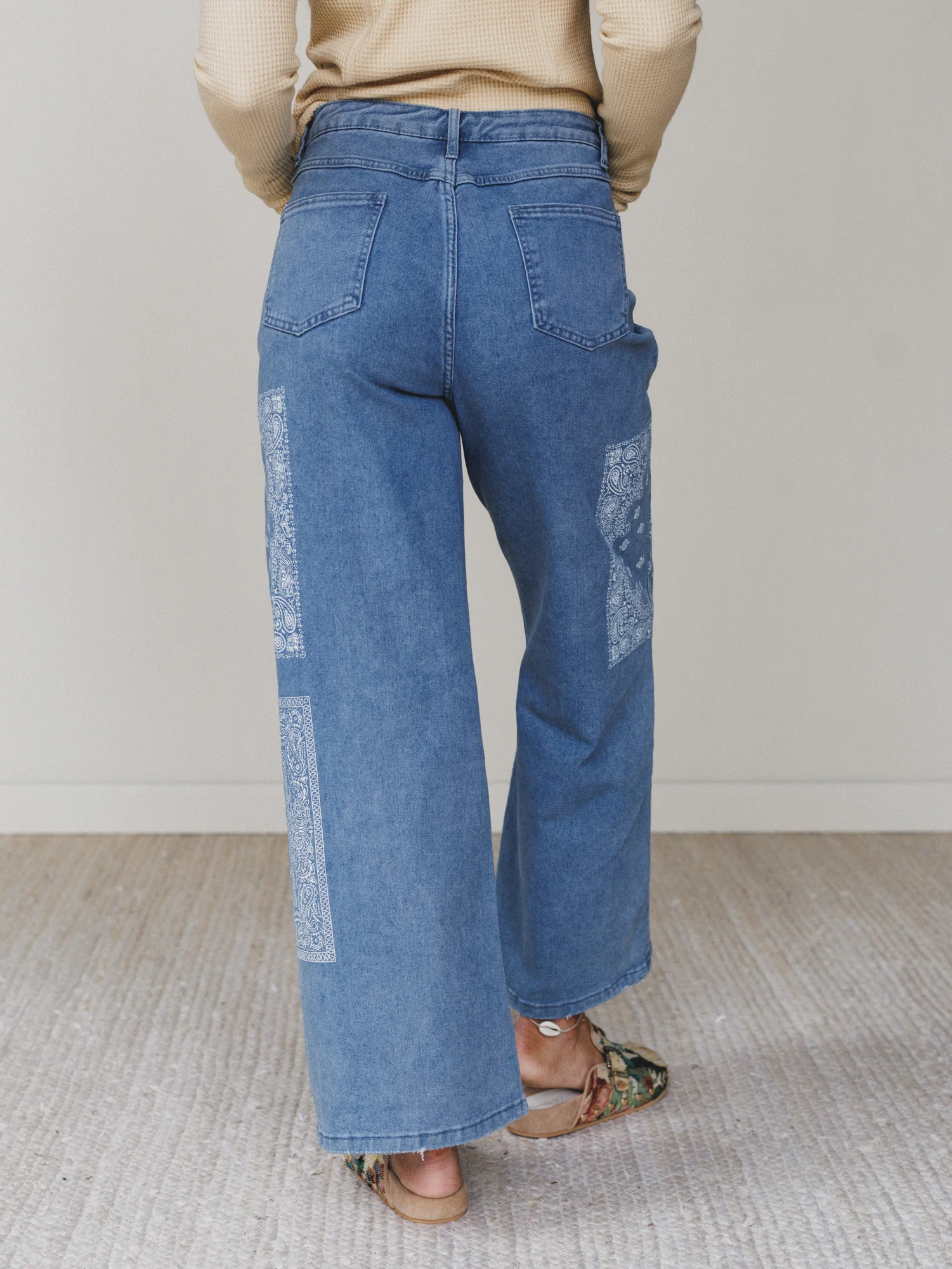 Madden Wide Leg Jeans - Denim - Image 5