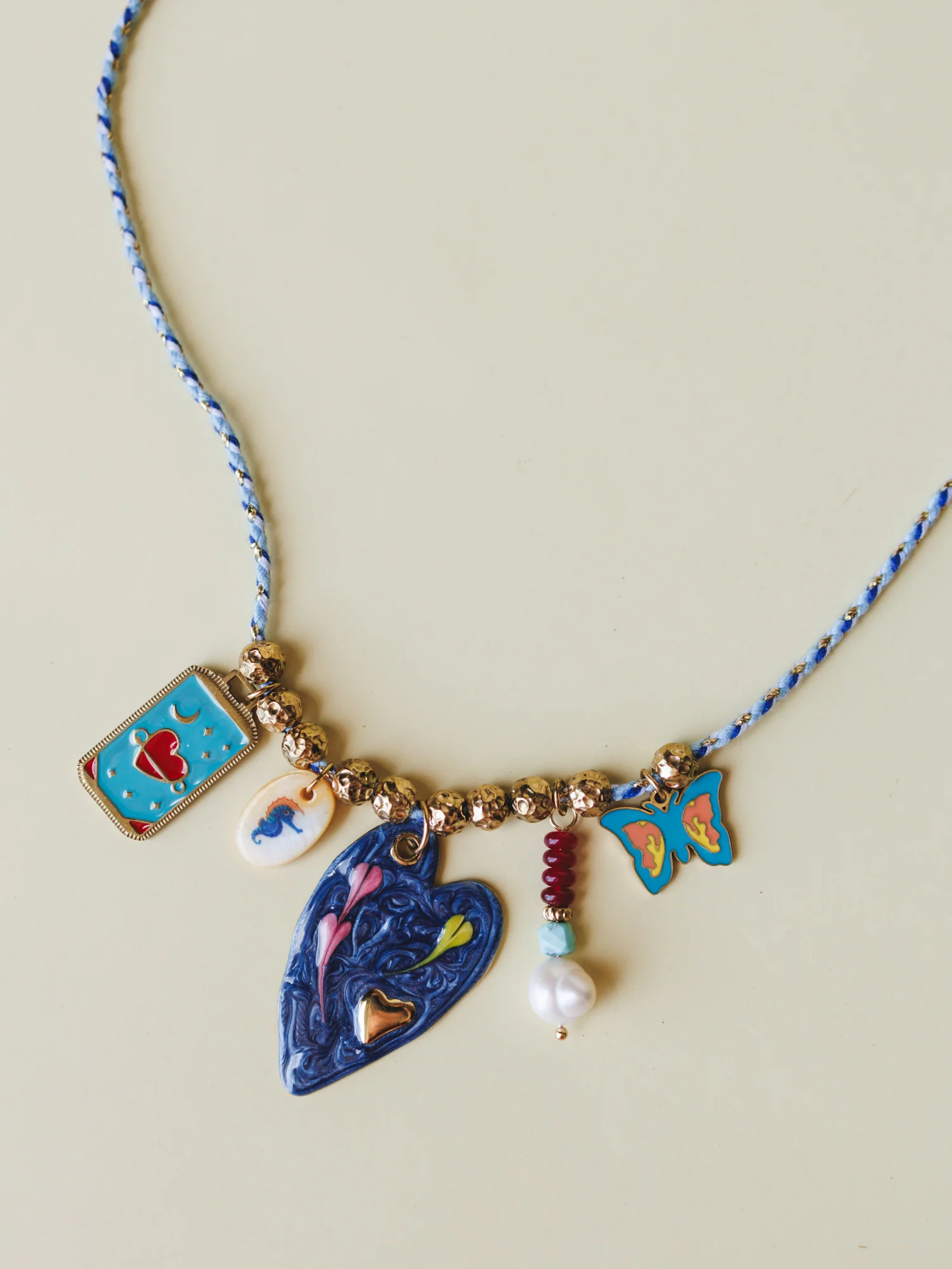 Madison Necklace - Navy - Image 3