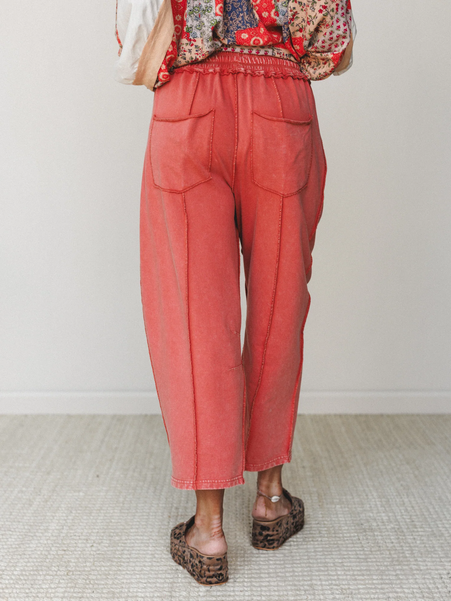 Magnolia Barrel Pants - Brick - Image 4