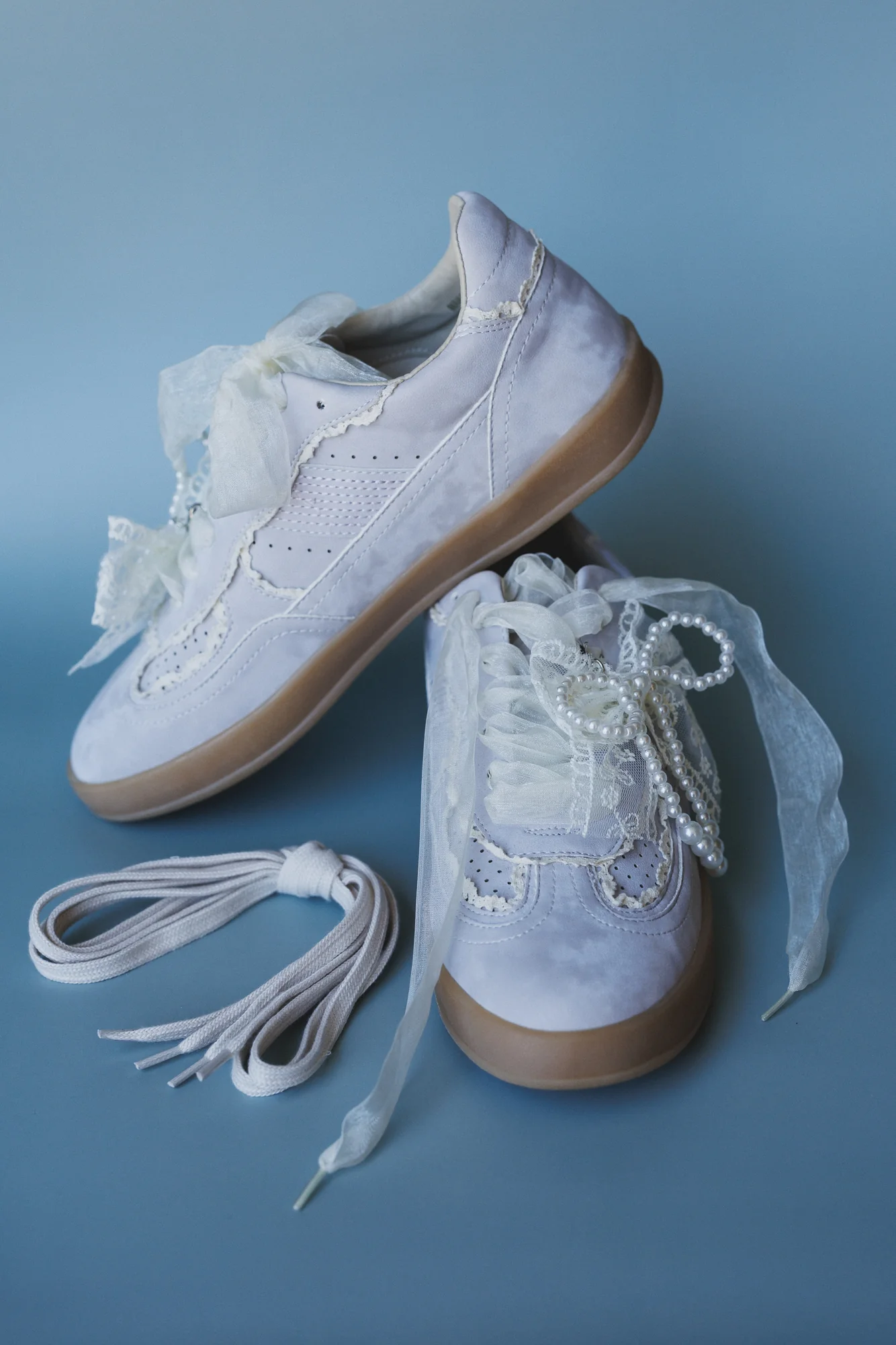 Make It Yours Bow Embroidered Sneakers - Purple - Image 6
