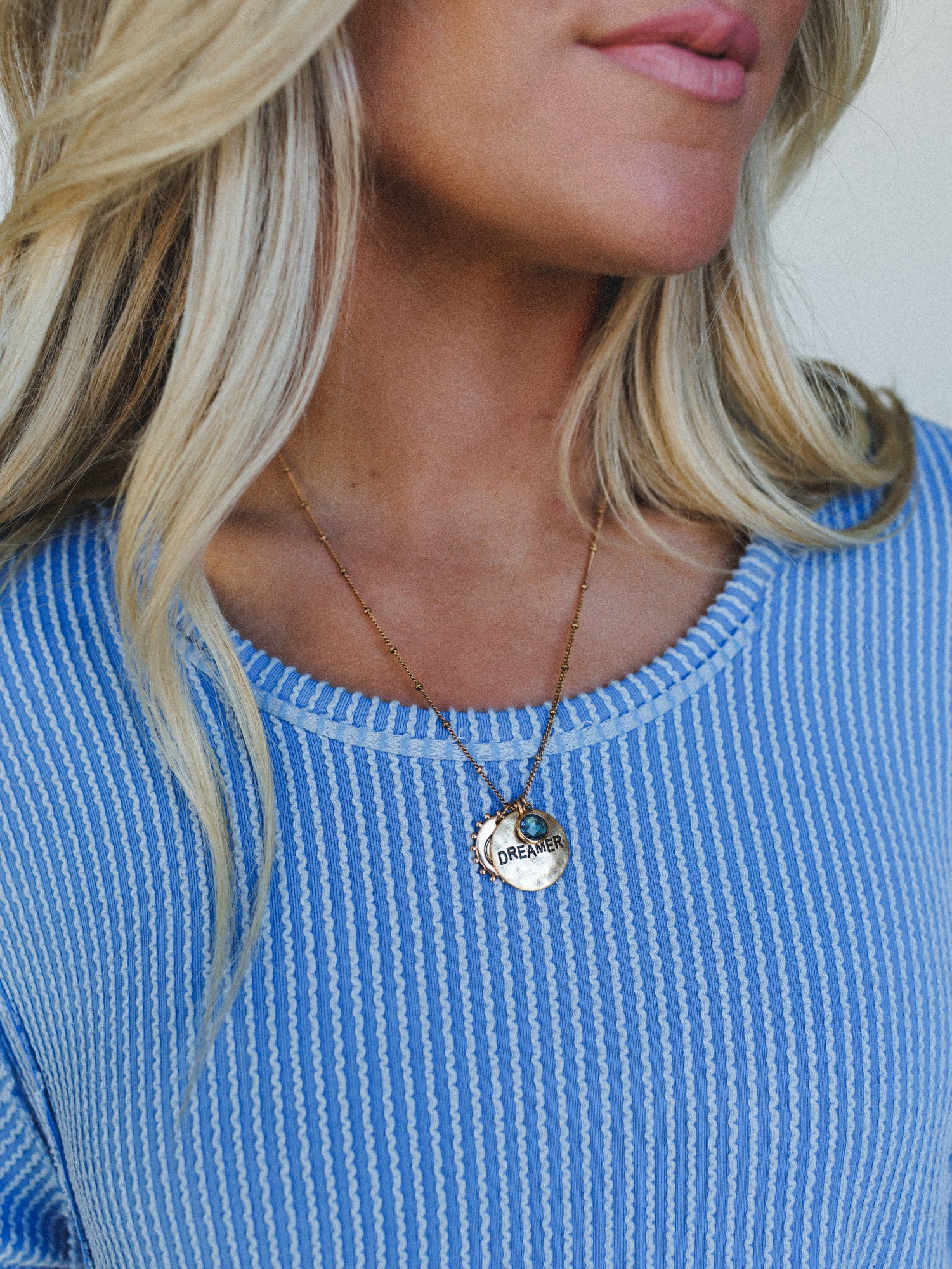 March Dreamer Birthstone Necklace - Aquamarine - Image 3