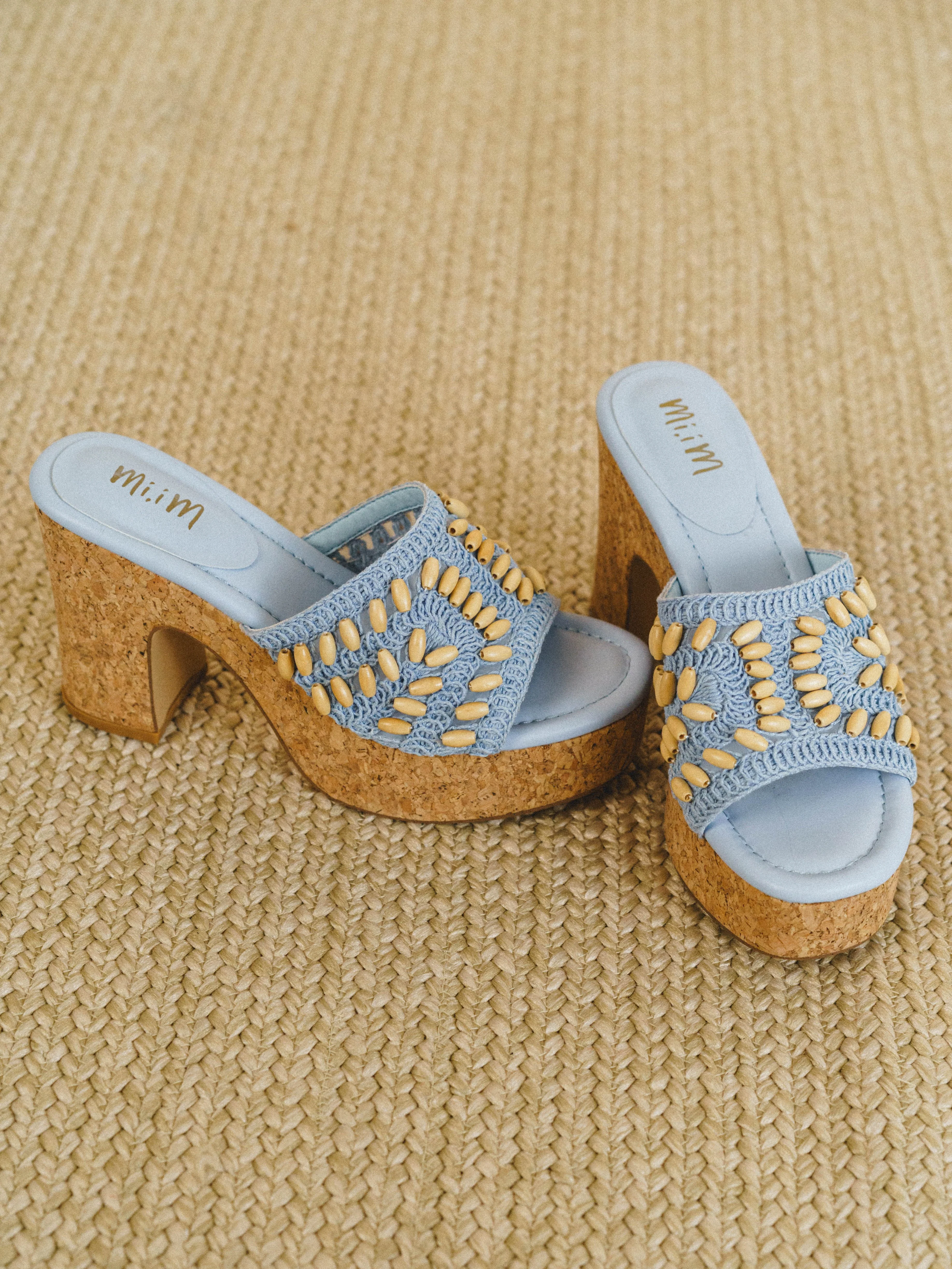 Marina Platform Heel - Blue - Image 2