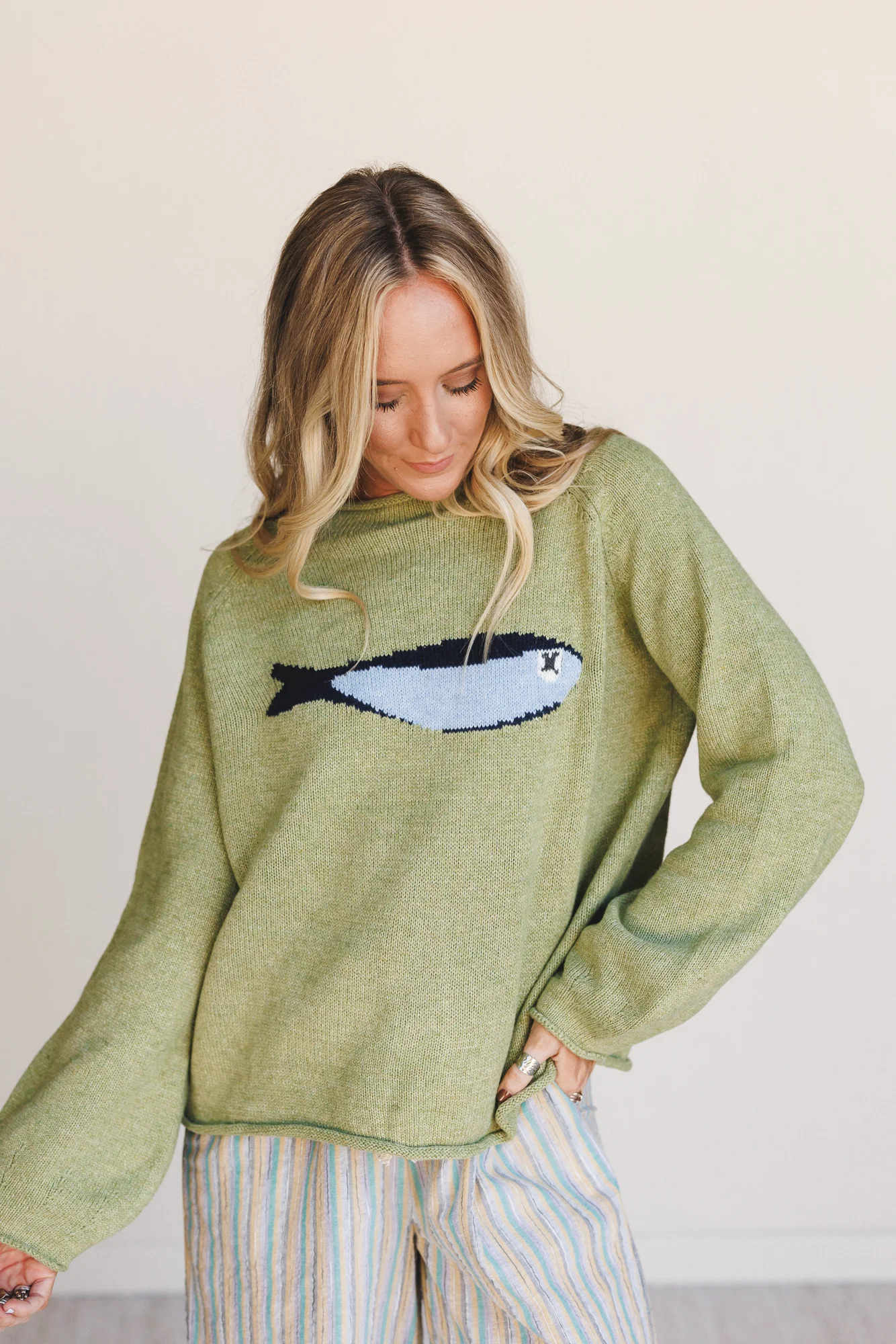 Marine Layers Sweater Top - Olive
