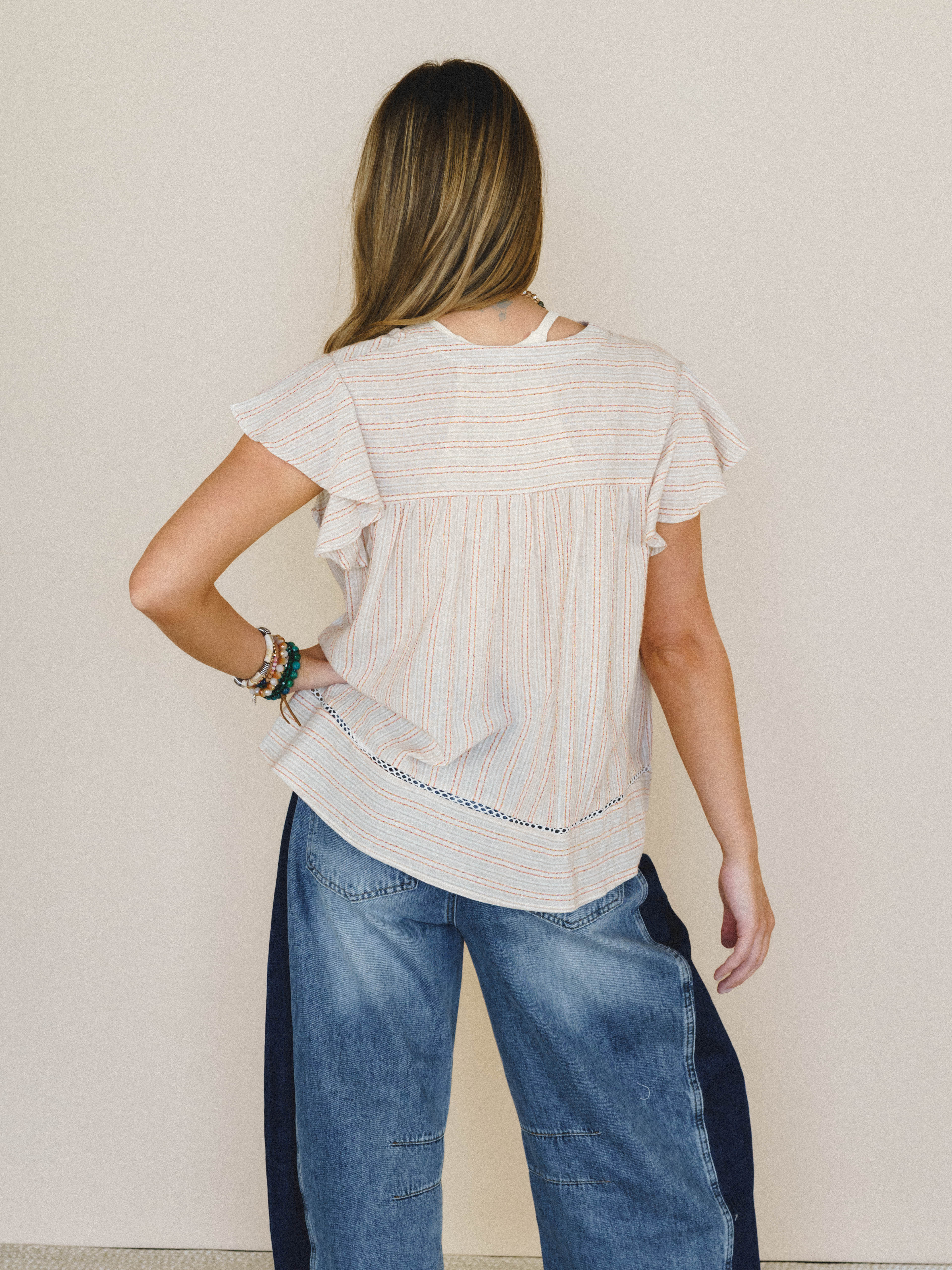 Meadow Sunrise Blouse
 - Oatmeal - Image 2