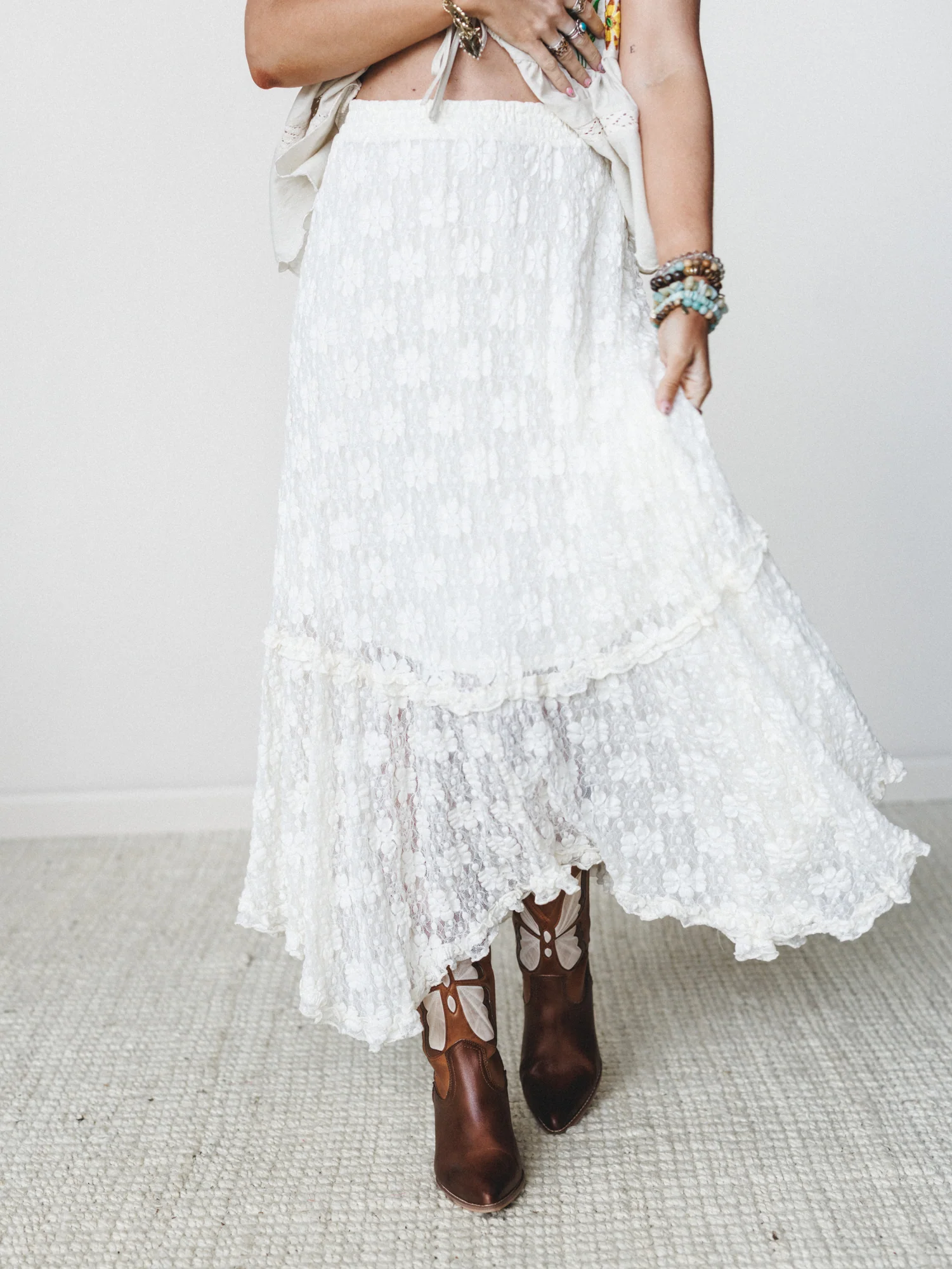 Memory Catcher Skirt - Ivory - Image 6