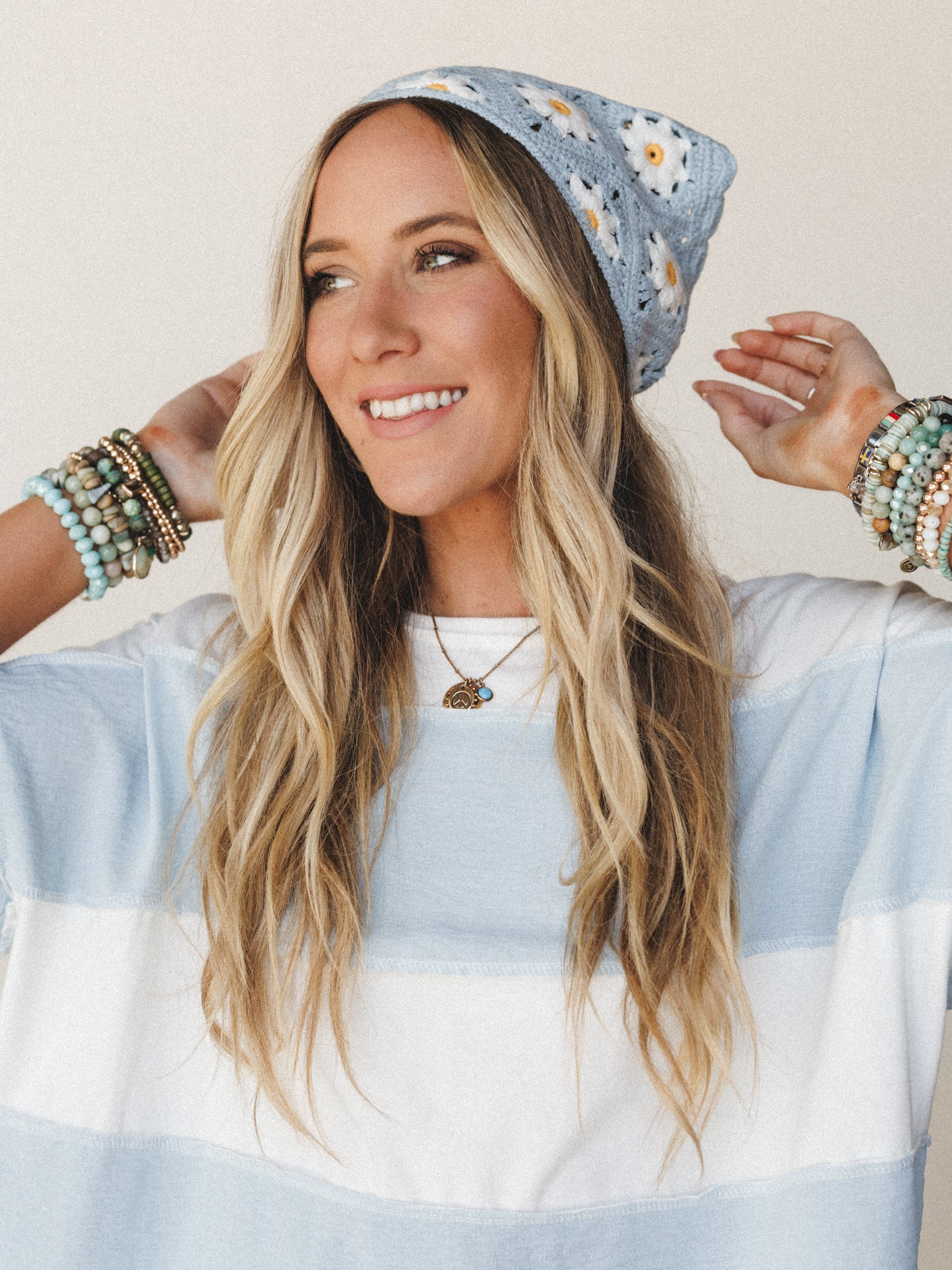 Merry Days Headband - Daisy Blue - Image 7