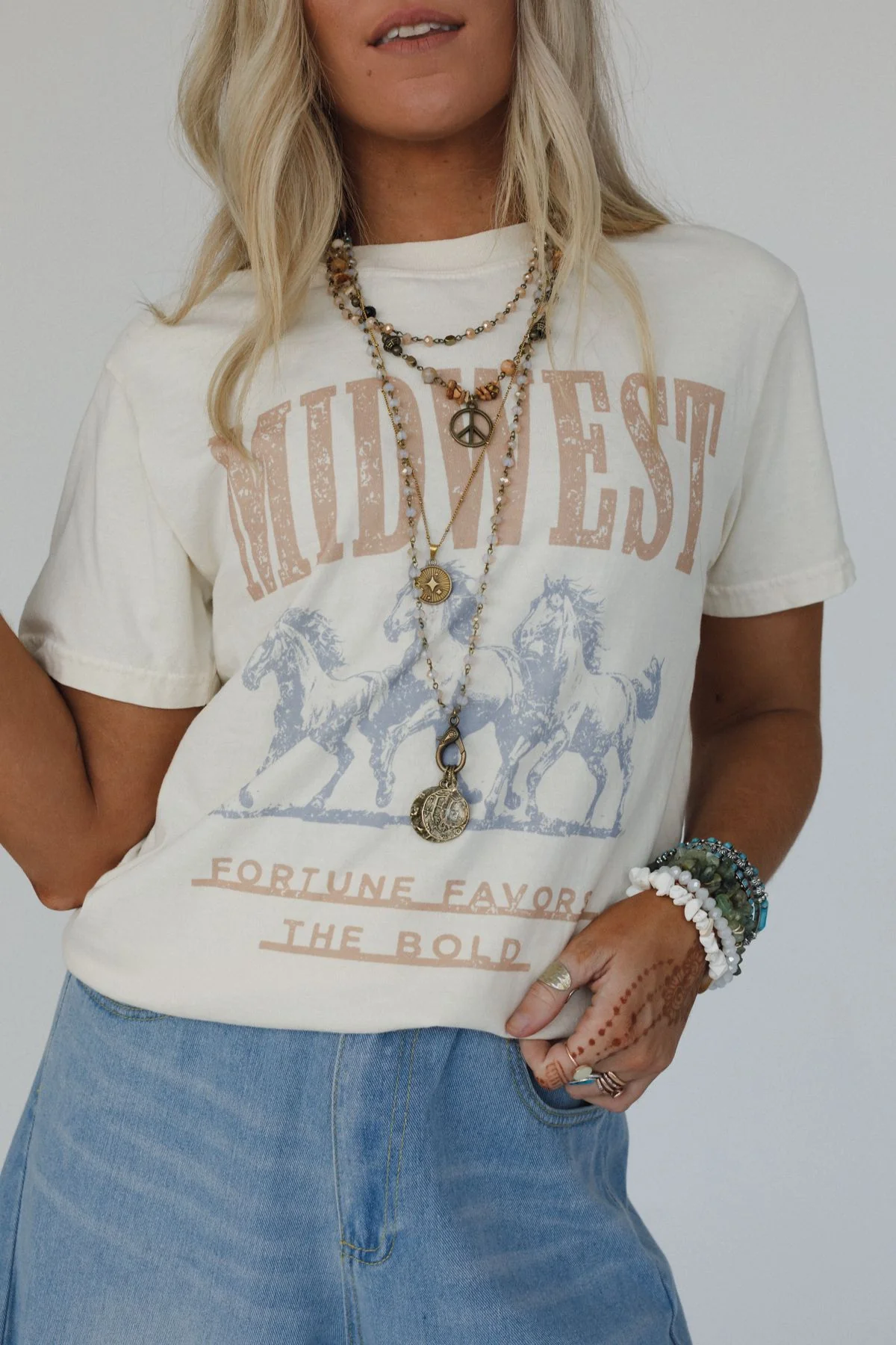 Midwest Fortune Graphic Tee - Ivory - Image 2