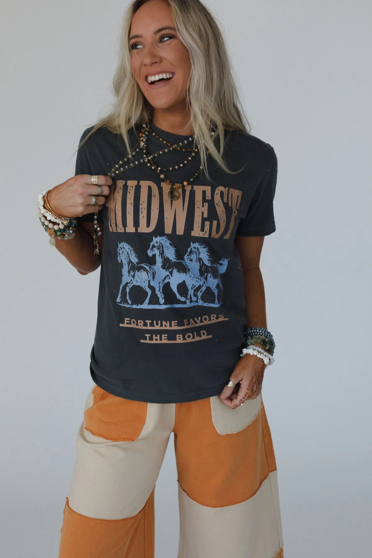 Midwest Fortune Graphic Tee - Pepper - Image 2