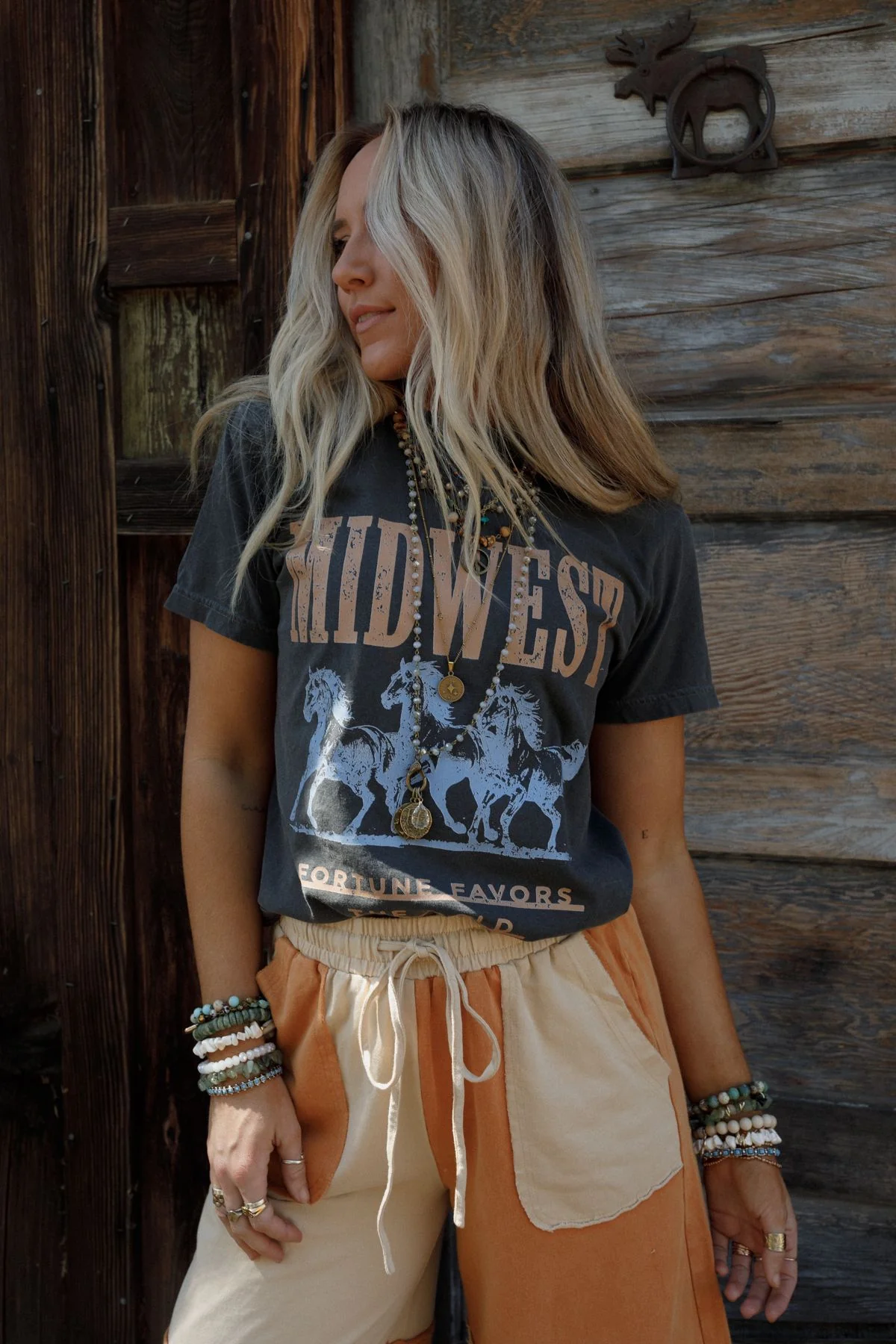 Midwest Fortune Graphic Tee - Pepper - Image 4