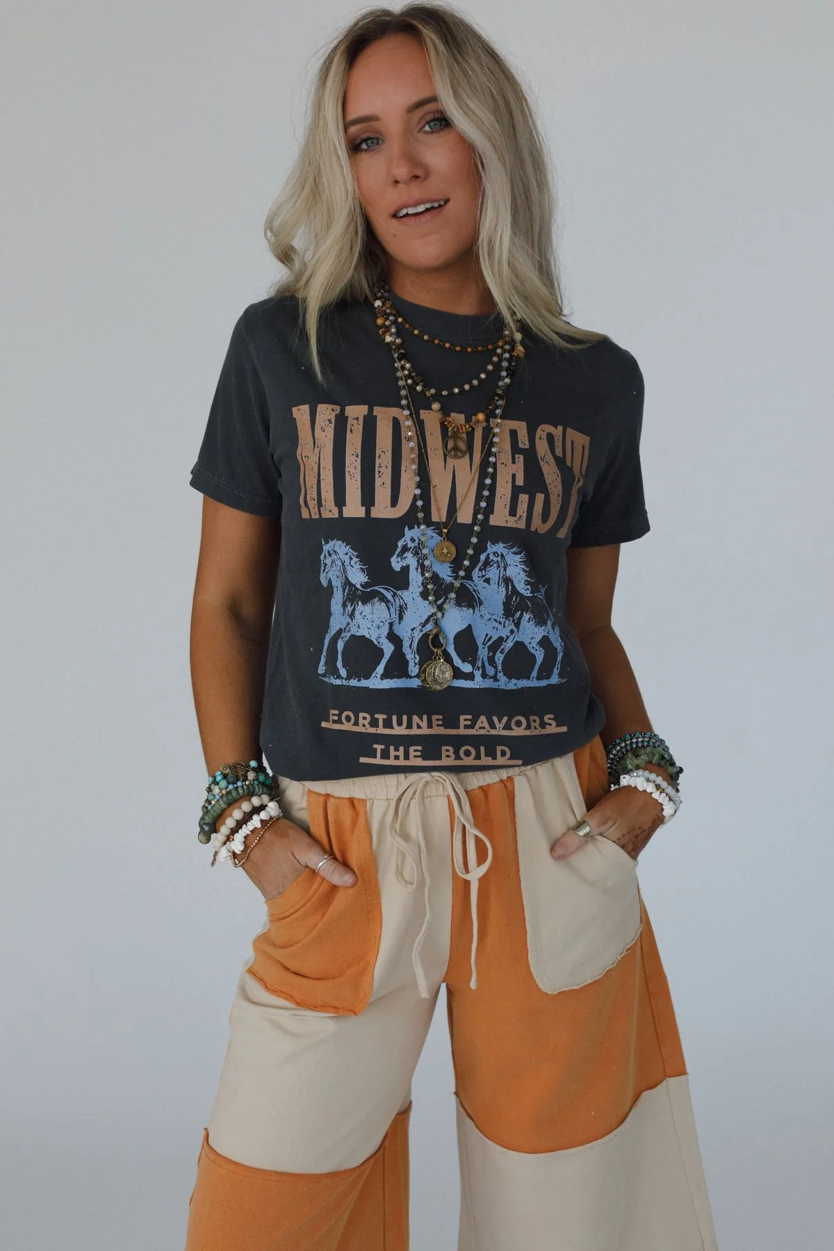Midwest Fortune Graphic Tee - Pepper - Image 5