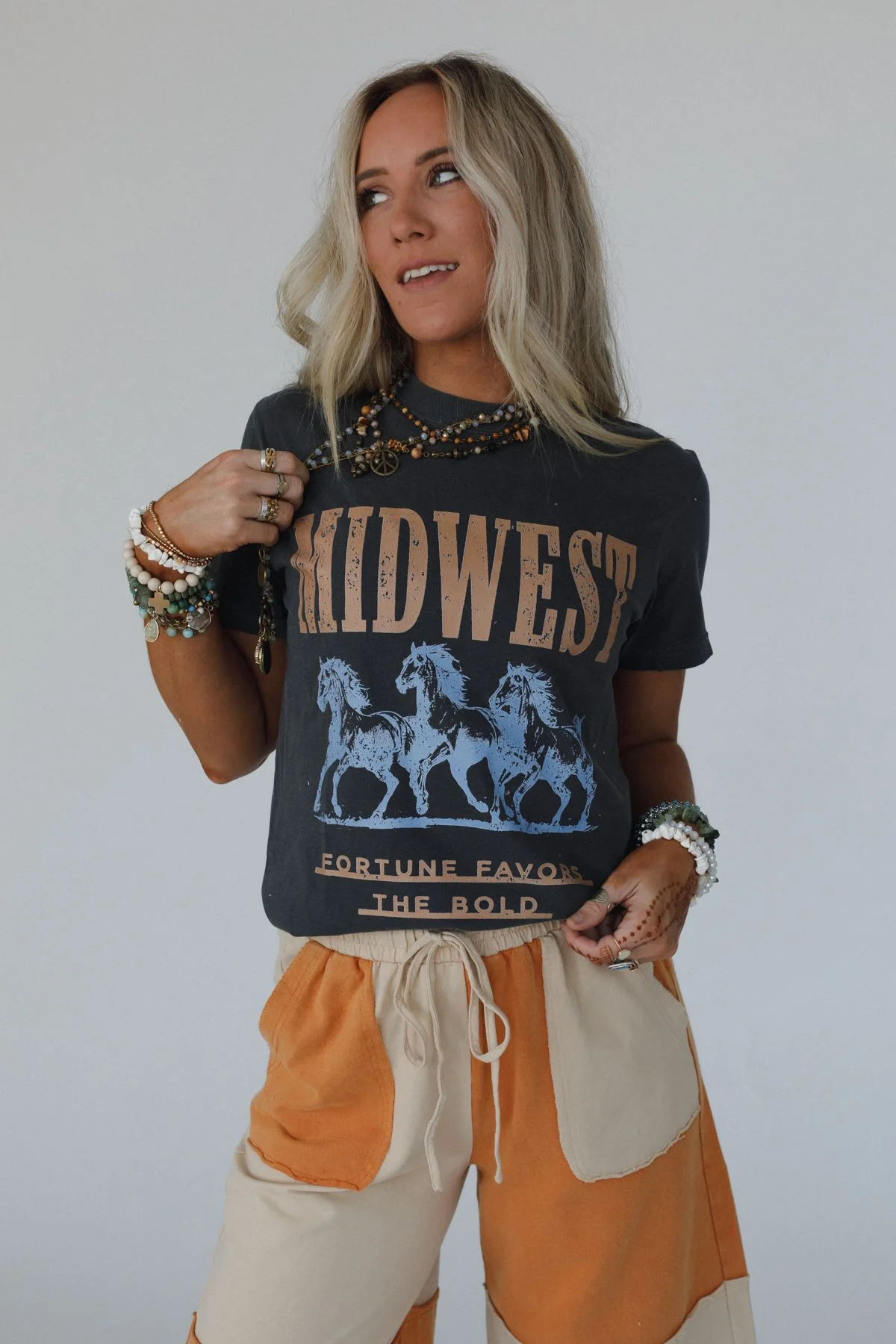 Midwest Fortune Graphic Tee - Pepper - Image 6