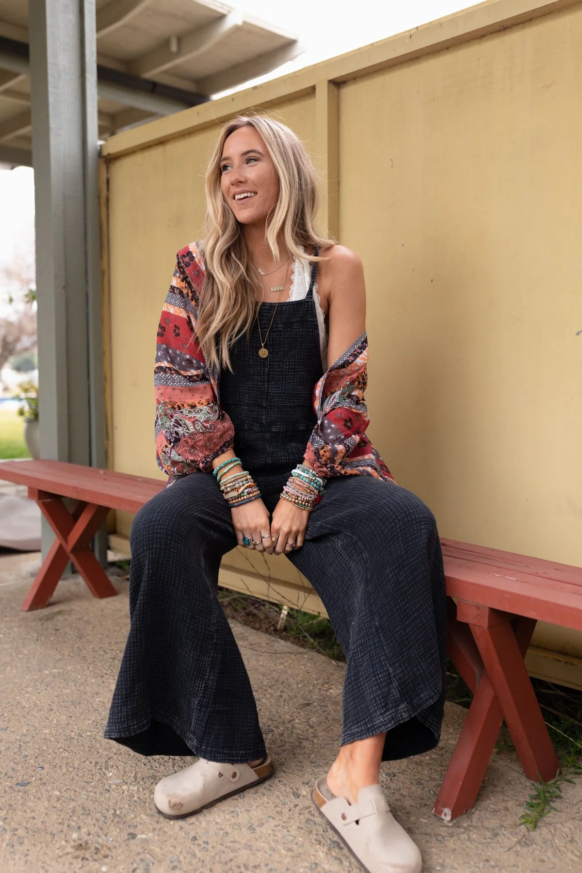 Molly Tie Back Overalls - Black - Image 2