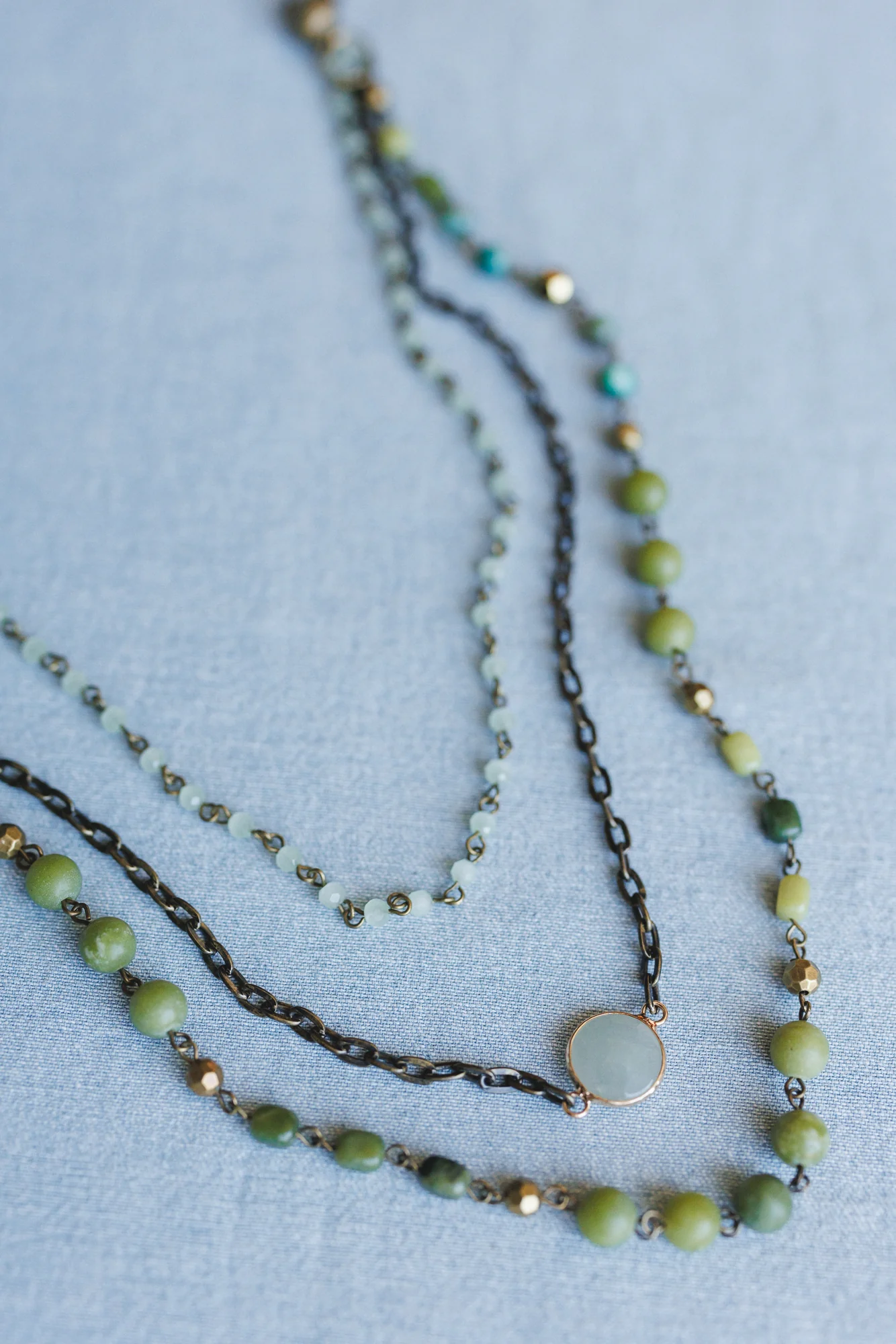 Turquoise Cascade Necklace - Green Multi - Image 2
