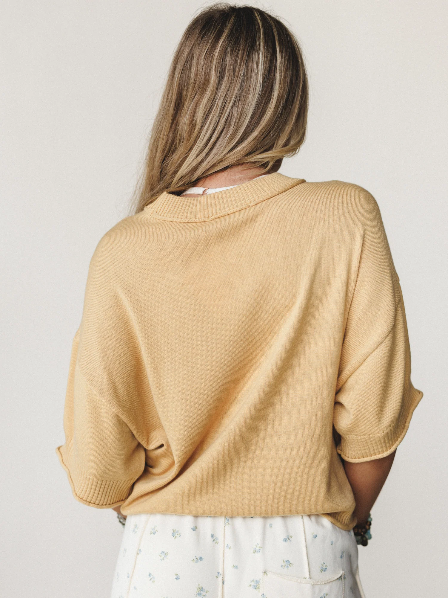 Nicely Knit Tee - Mustard - Image 3