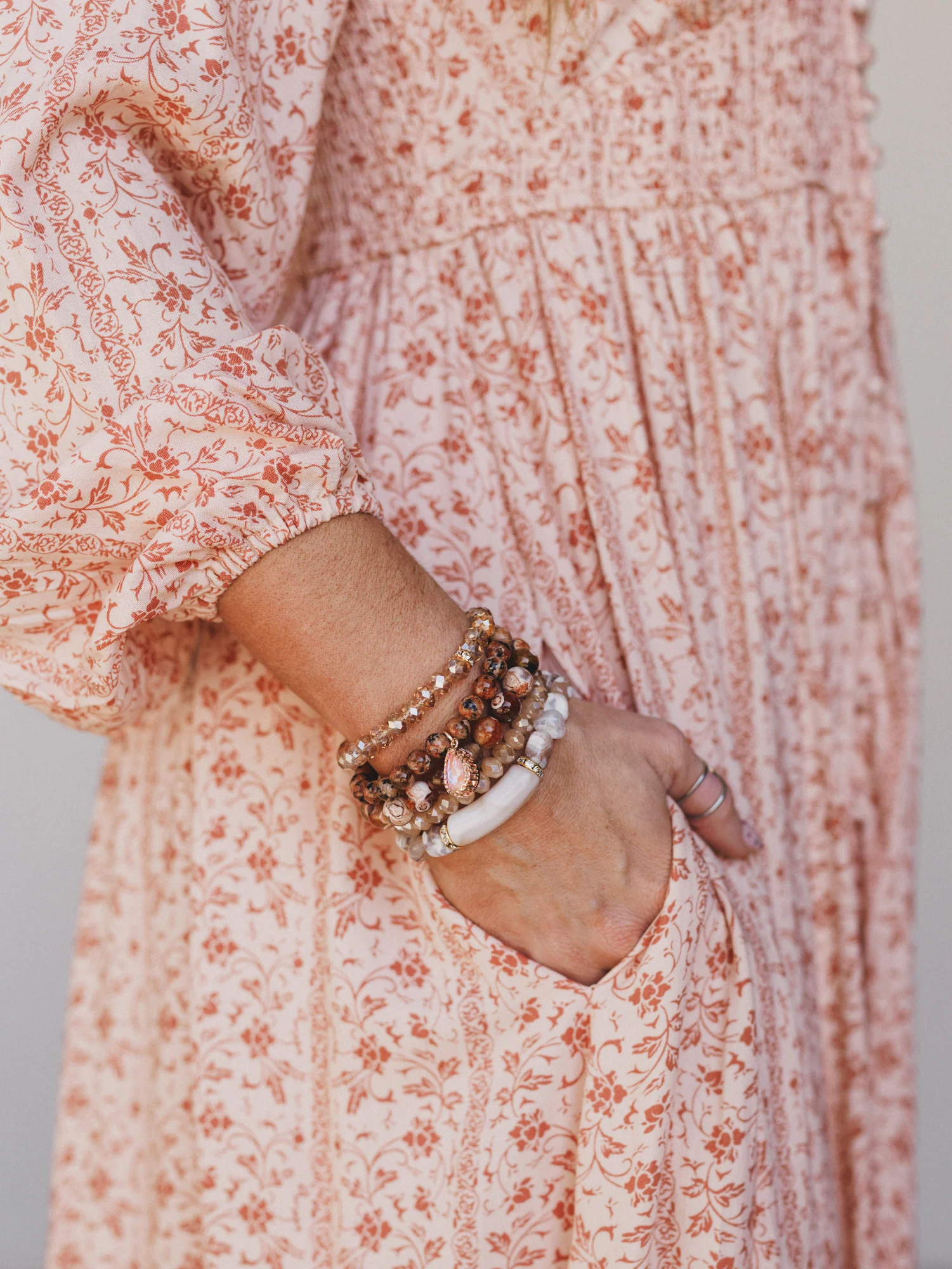 Night Sun Beaded Bracelets - Cinnamon - Image 2