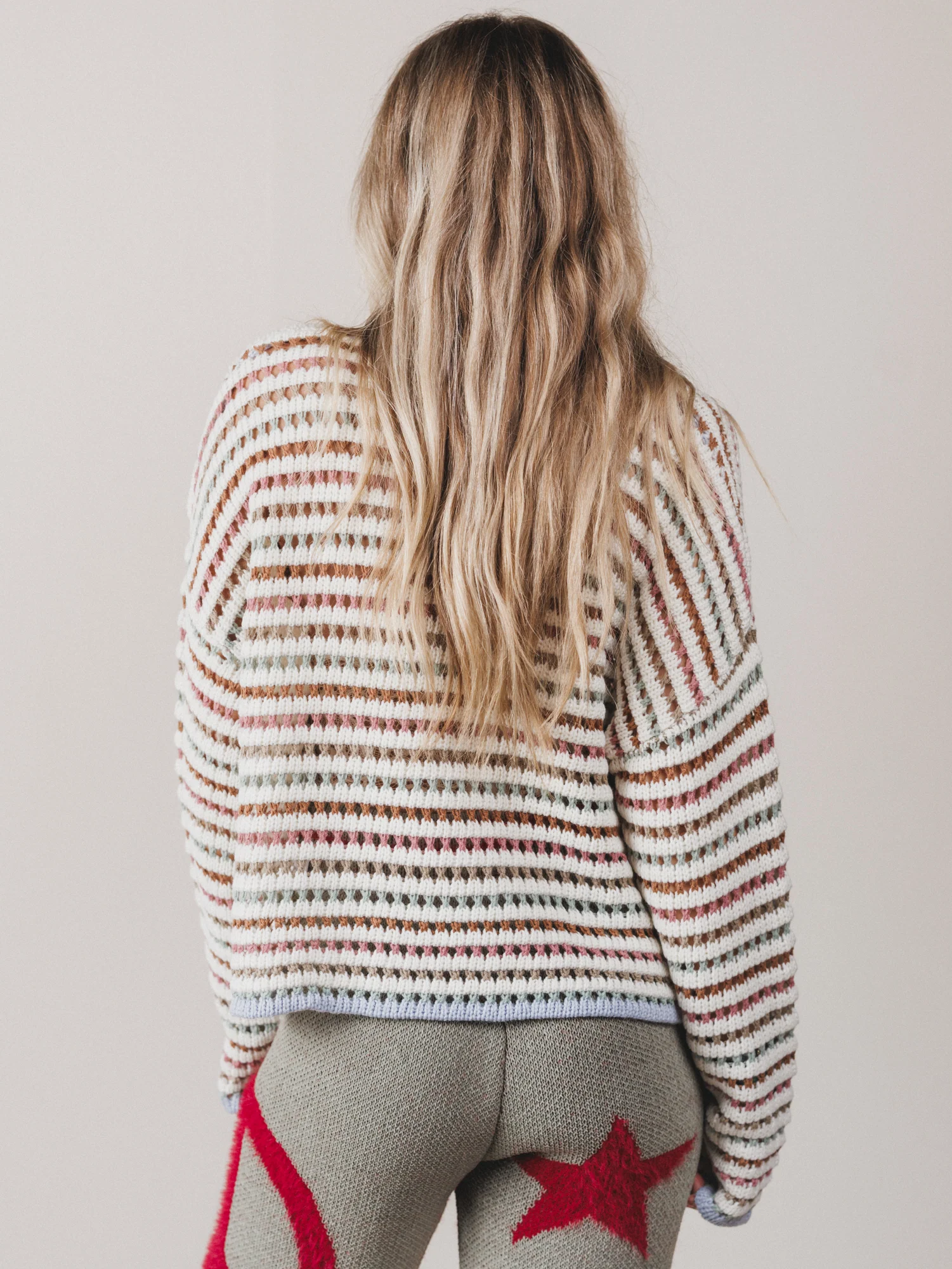 Noa Striped Sweater Top - Multi - Image 6