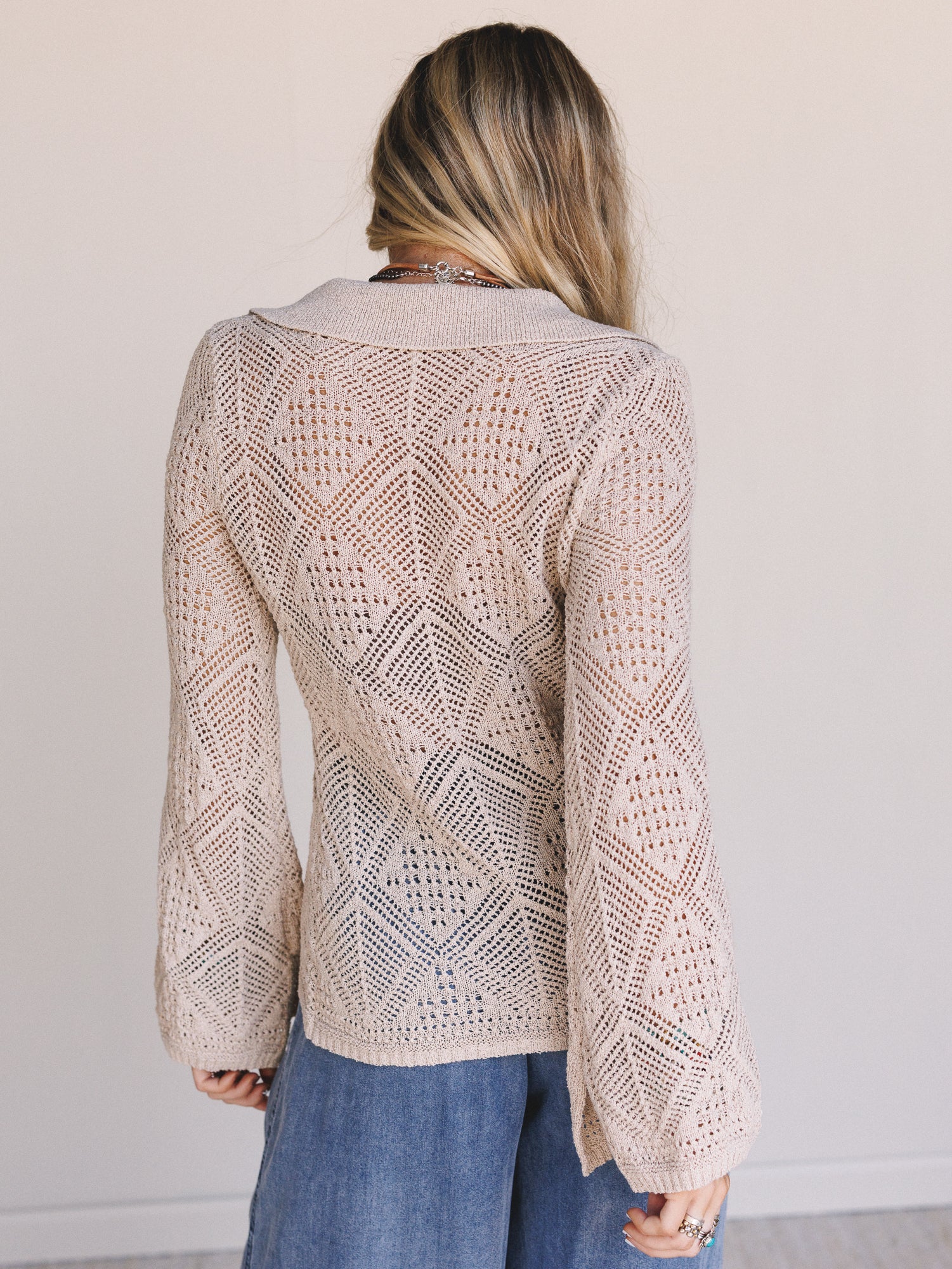 Nothing Urgent Button Up Top - Oatmeal - Image 5