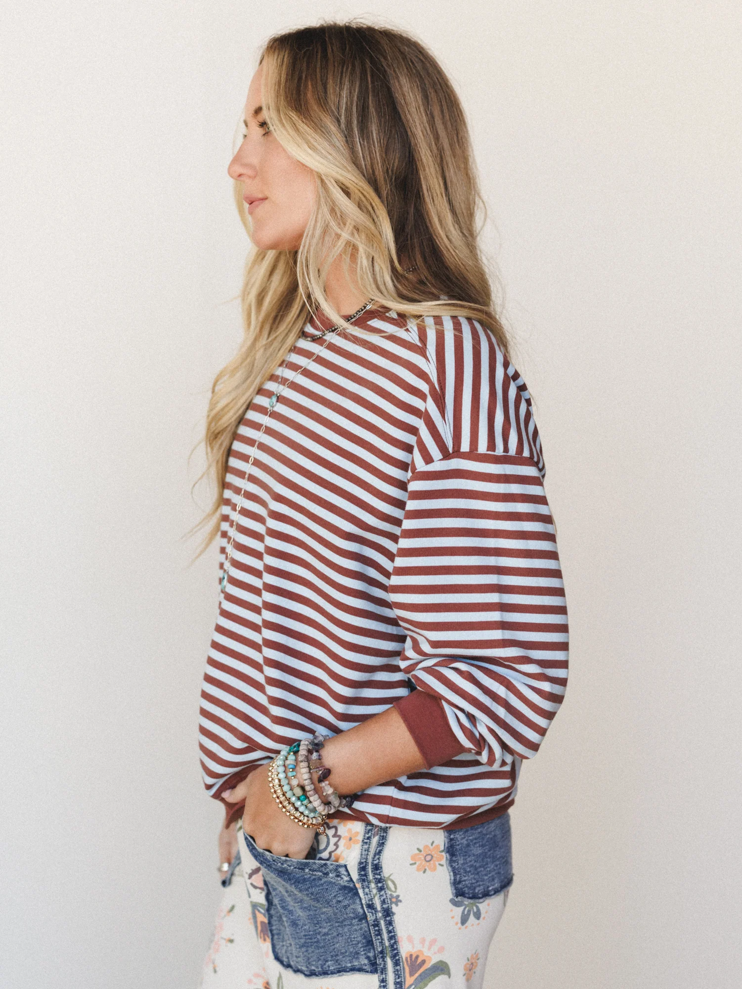 Now and Forever Pullover - Brown - Image 3