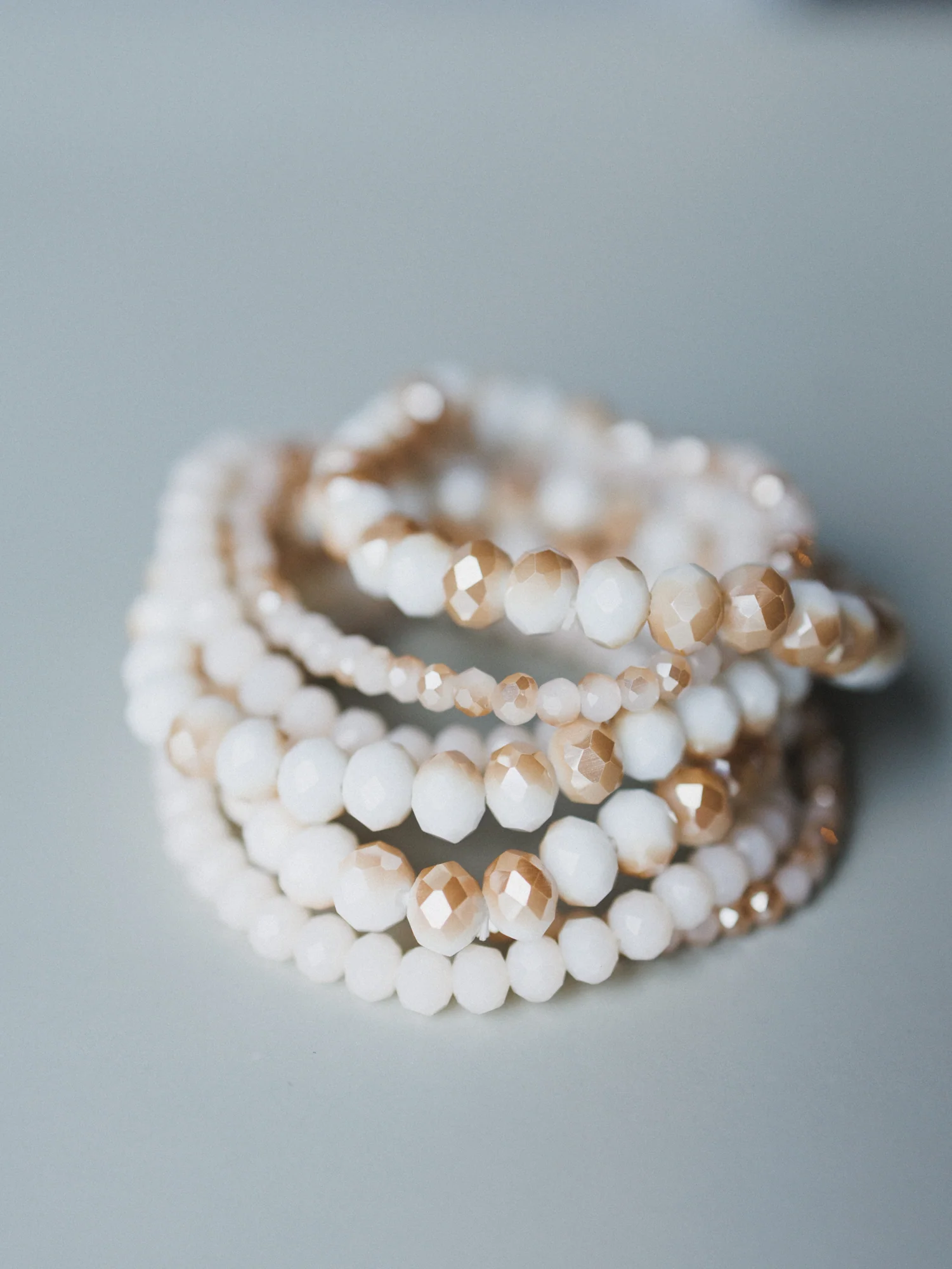 Nyssa Bracelet Set - Beige - Image 2