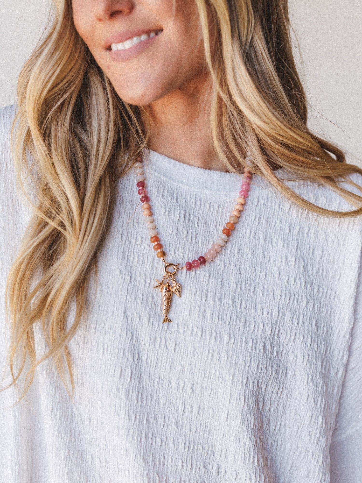 Ocean Trove Necklace - Pink - Image 2