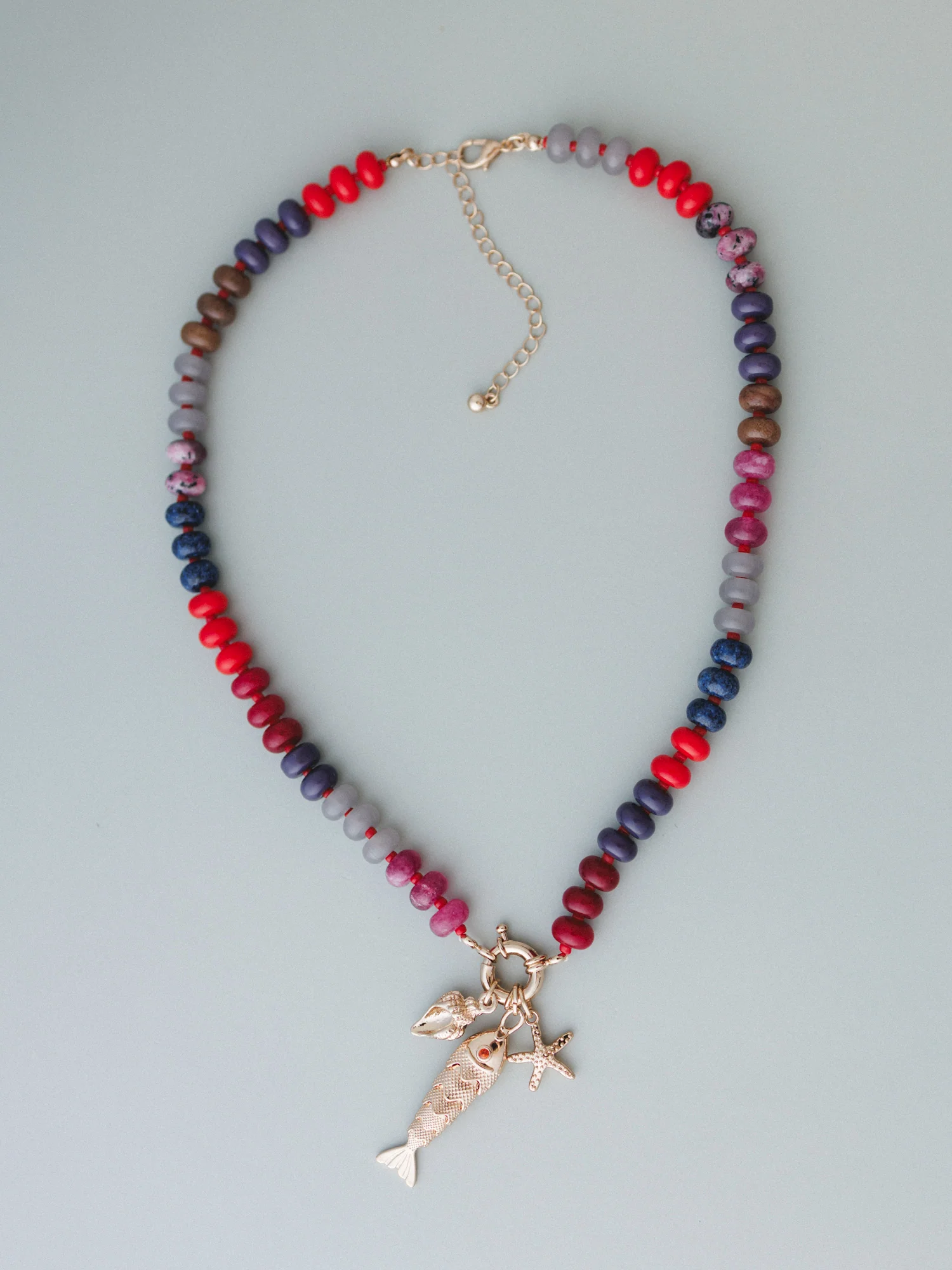 Ocean Trove Necklace - Red - Image 2