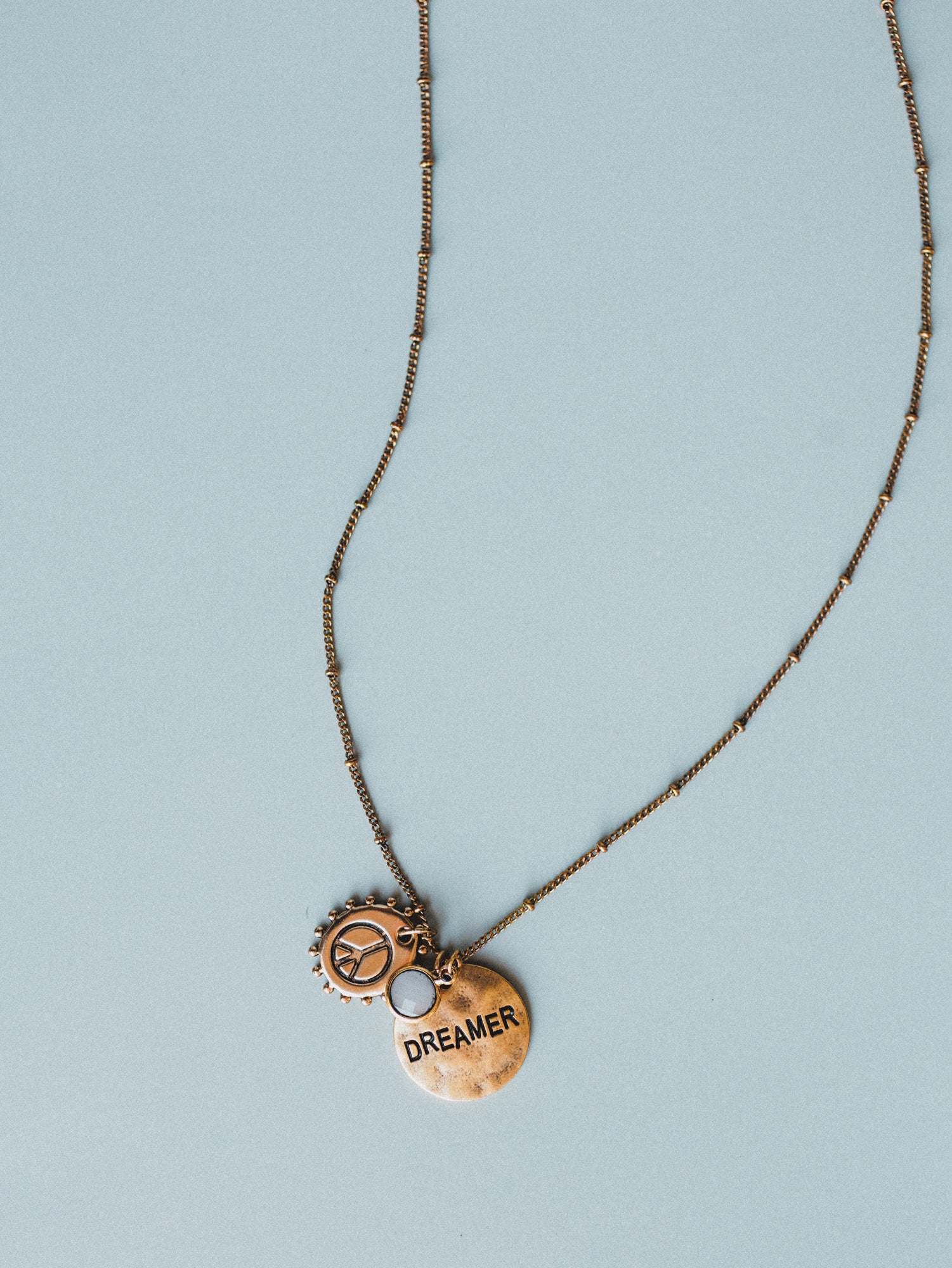 October Dreamer Birthstone Necklace - Opal - Image 2