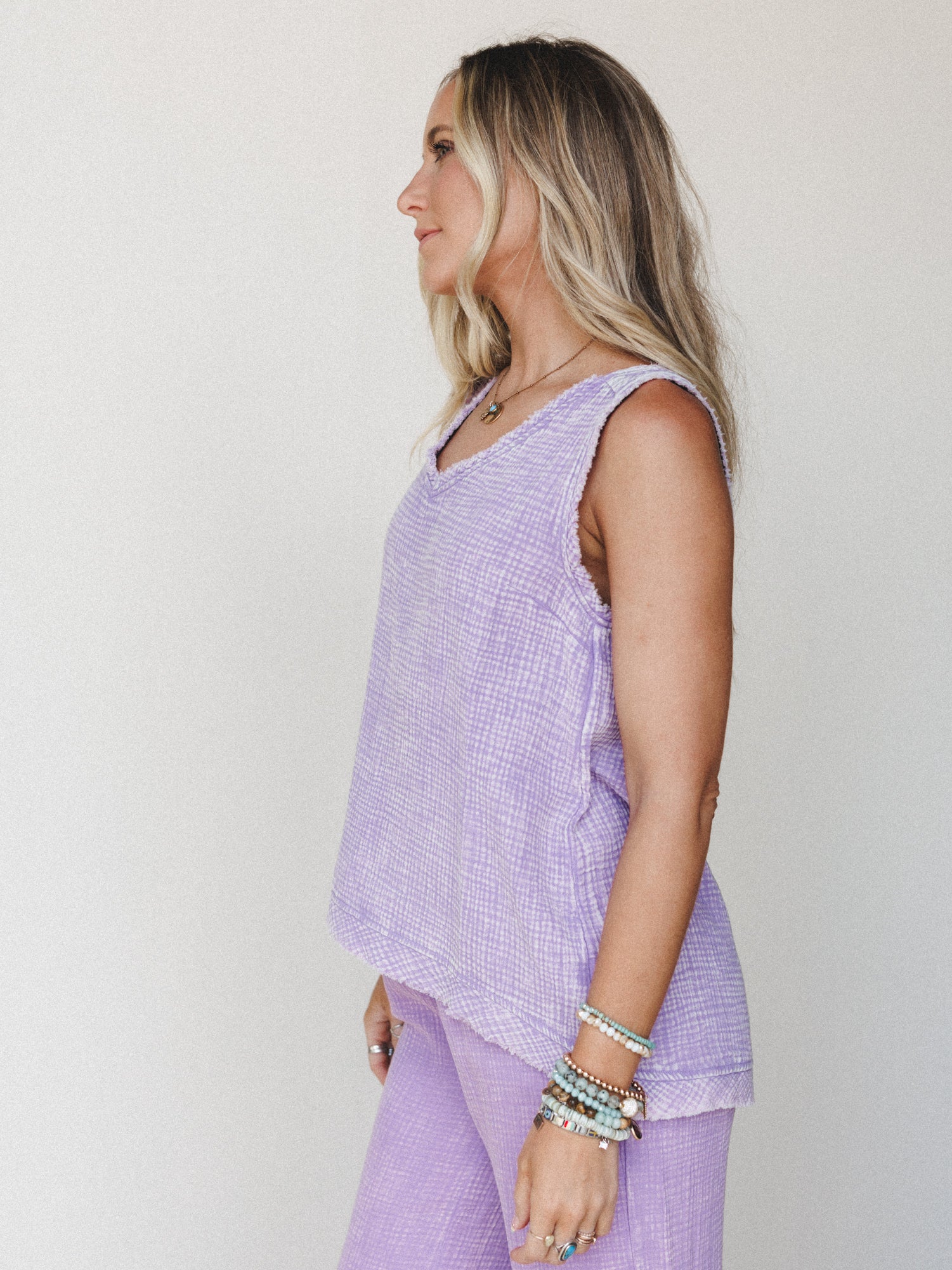 On A Trip Tank Top - Lavender - Image 2