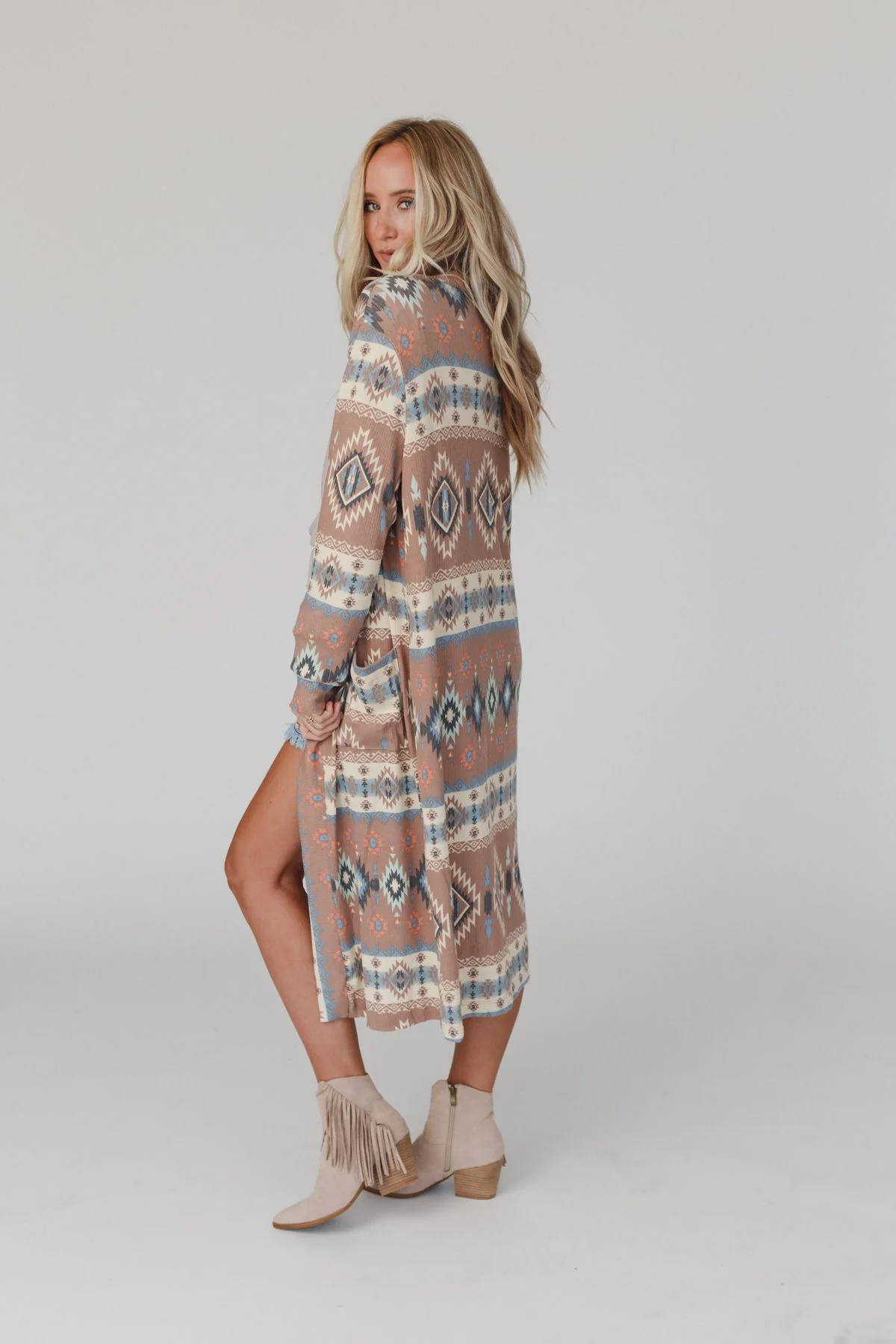 The Nest Santa Fe Rose Duster Cardigan - Multi - Image 10