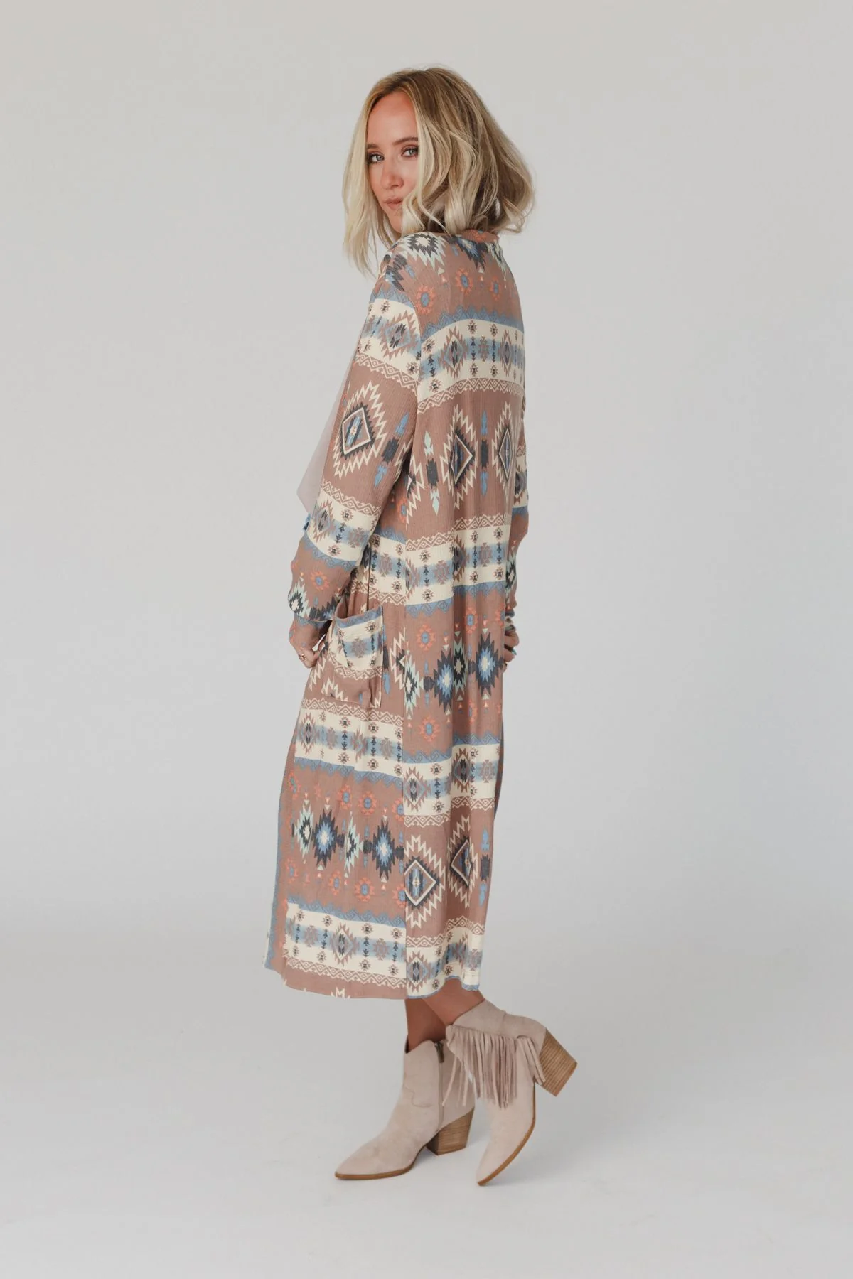 The Nest Santa Fe Rose Duster Cardigan - Multi - Image 12
