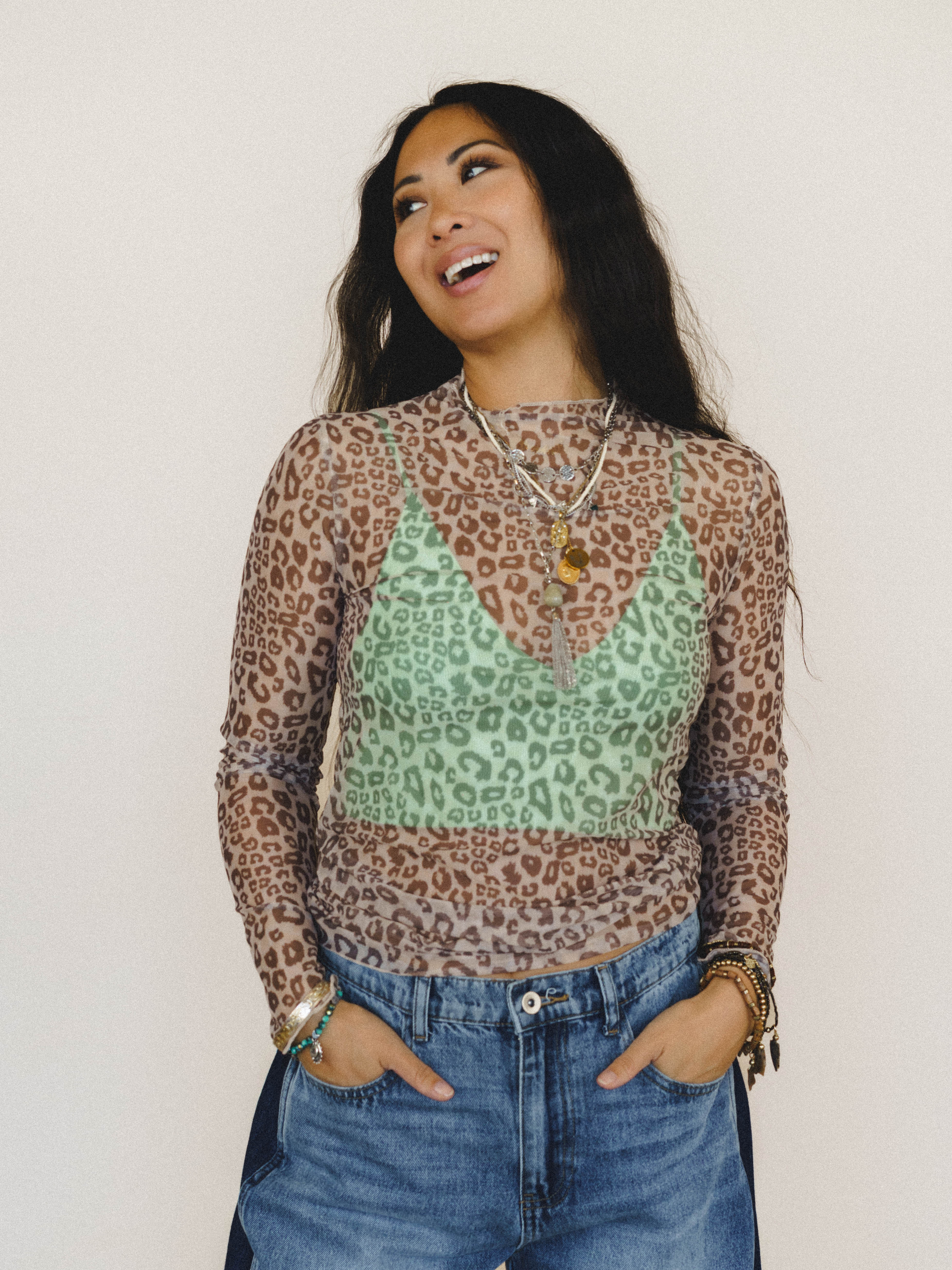 Out In the Wild Layering Top - Mocha - Image 4