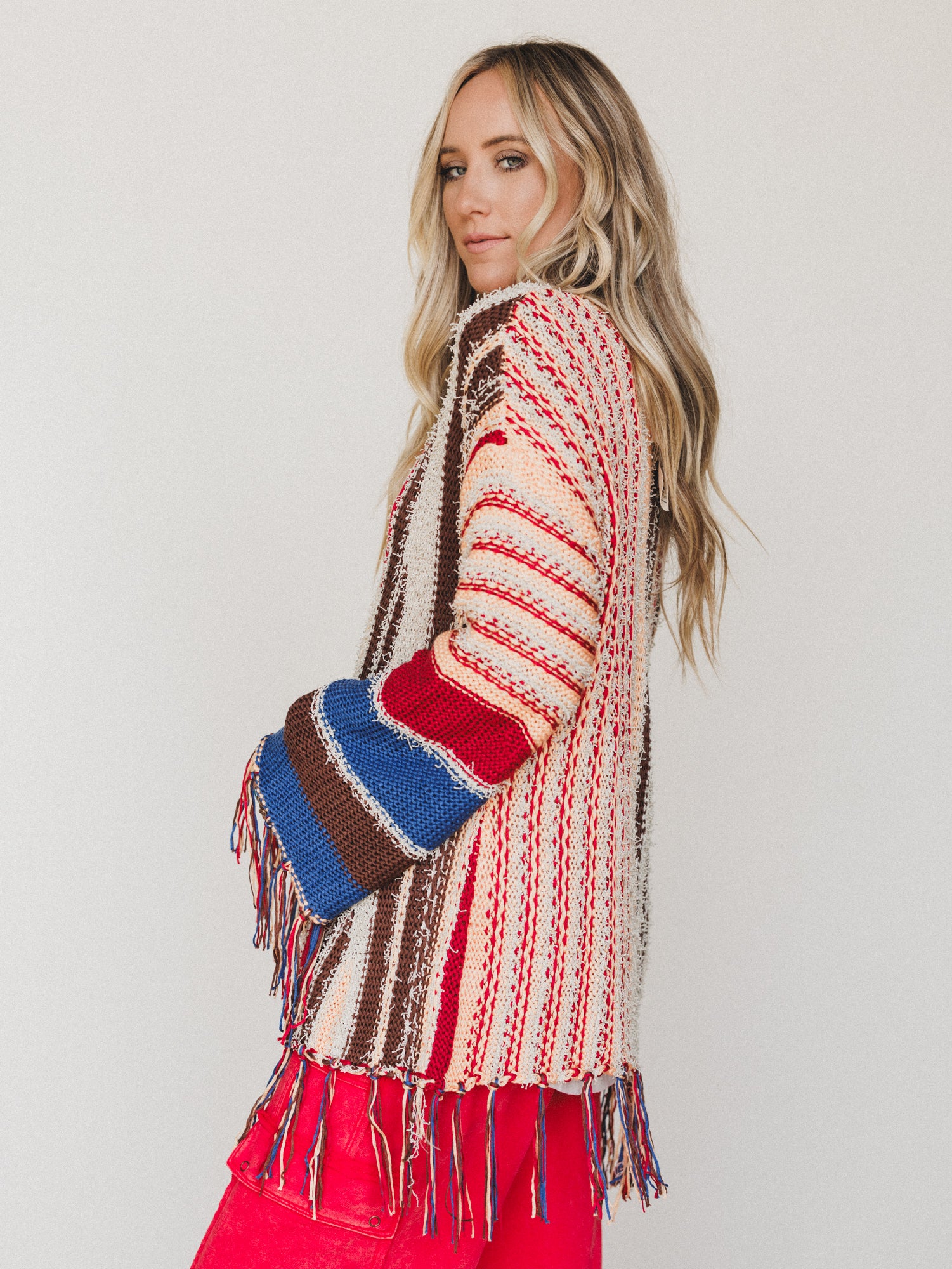 Pastel Melodies Sweater
- Coral Brown - Image 2