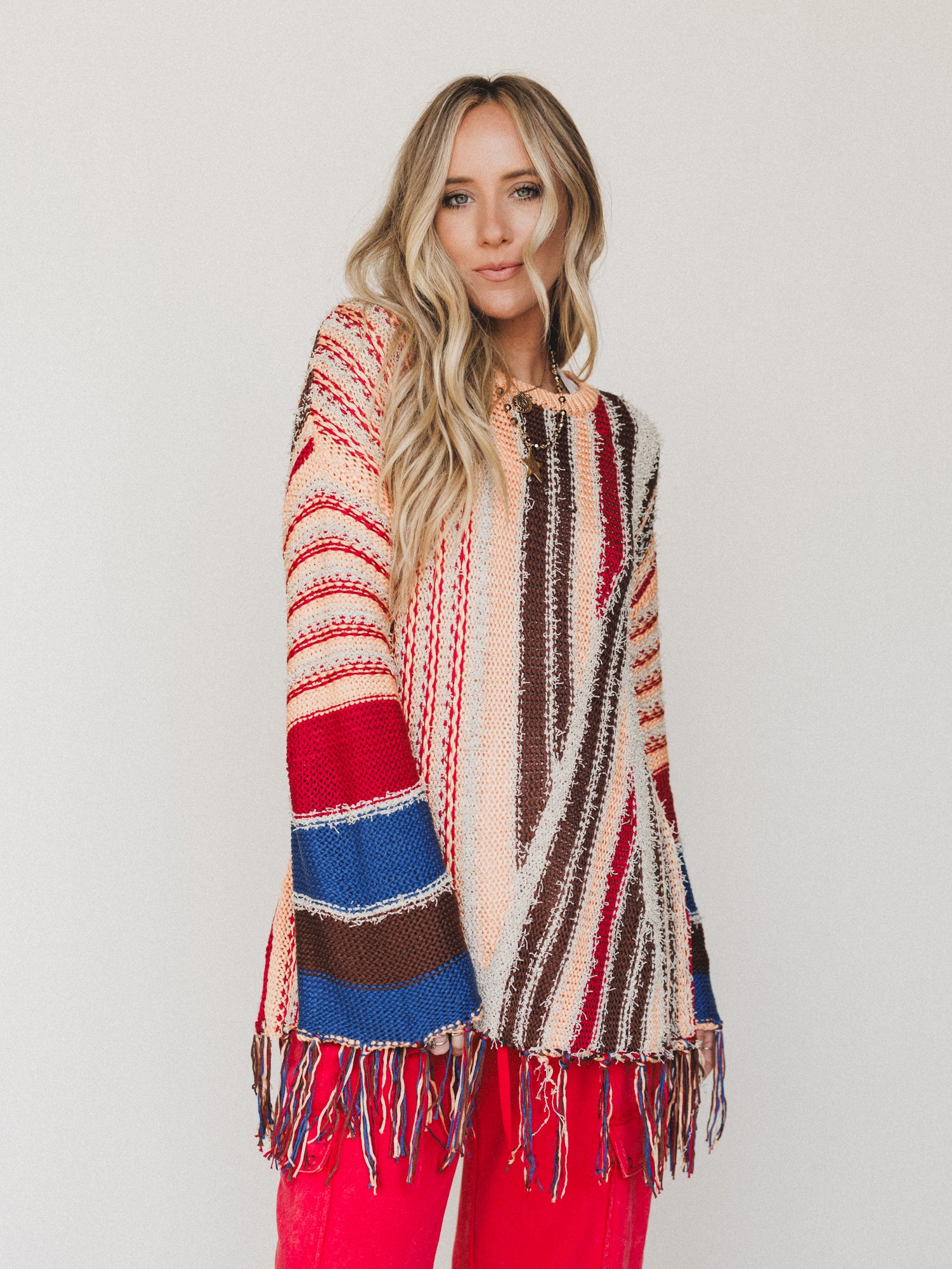 Pastel Melodies Sweater
- Coral Brown - Image 5