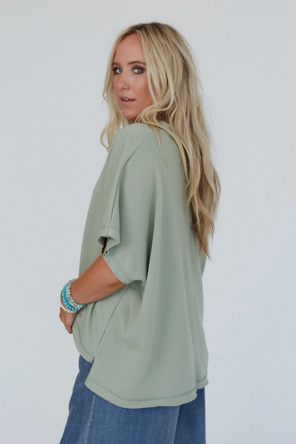 The Nest Payton Top - Sage - Image 4