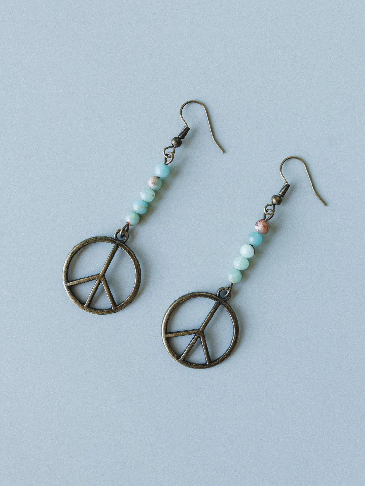 Peace Imperial Jasper Earrings - Natural - Image 2