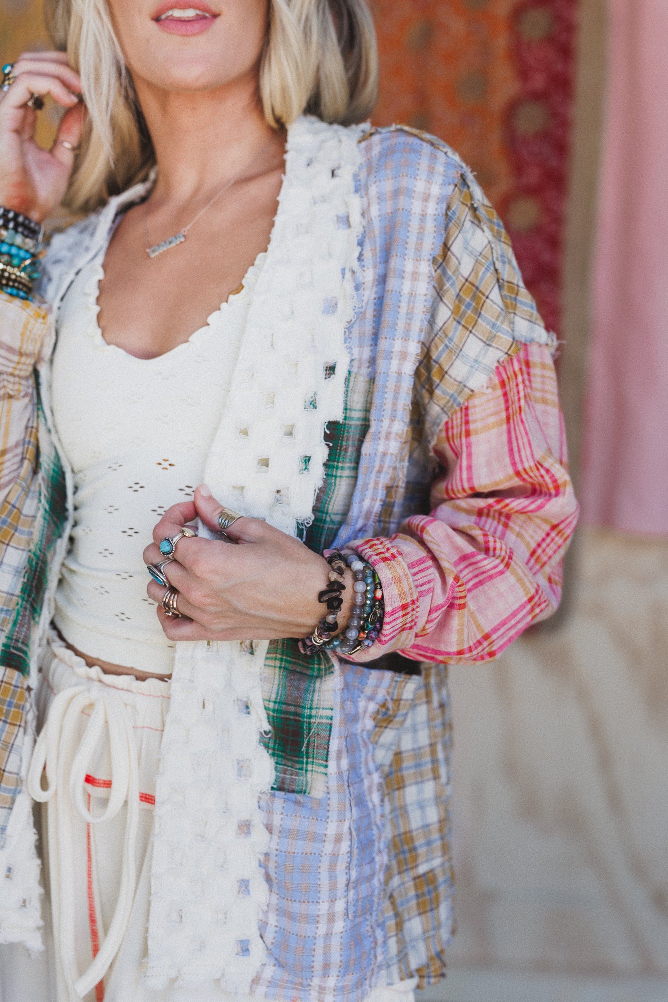 Perfectly Paired Plaid Shacket - Yellow - Image 3