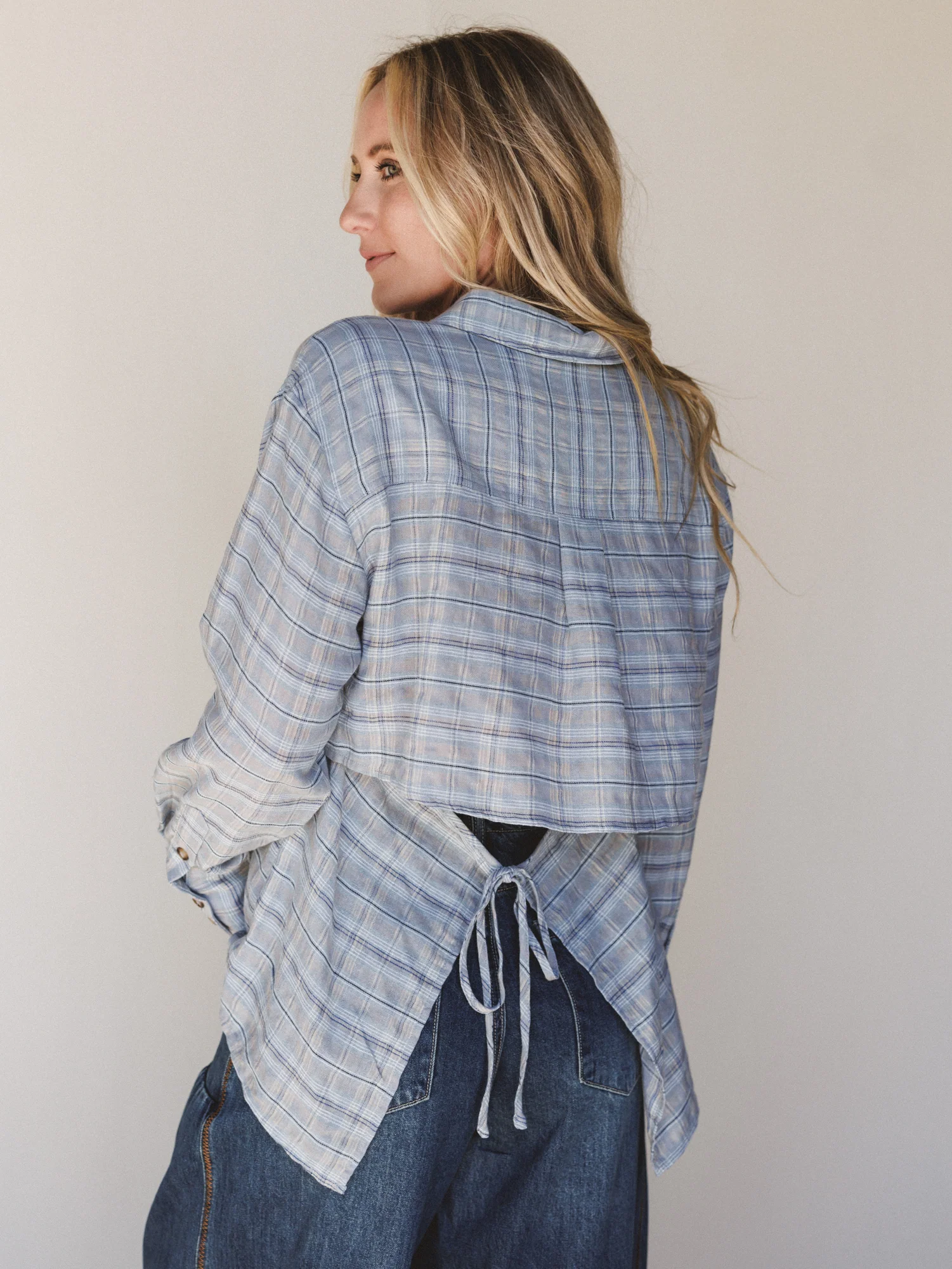 Perfectly Prairie Blouse - Gray Blue - Image 4