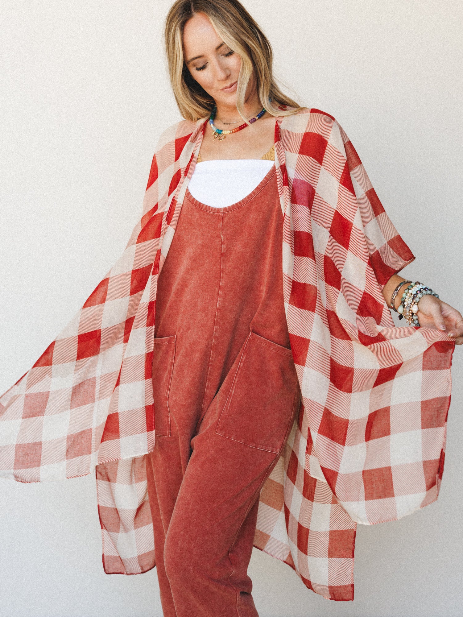 Picnic Perfect Kimono - Rust - Image 2