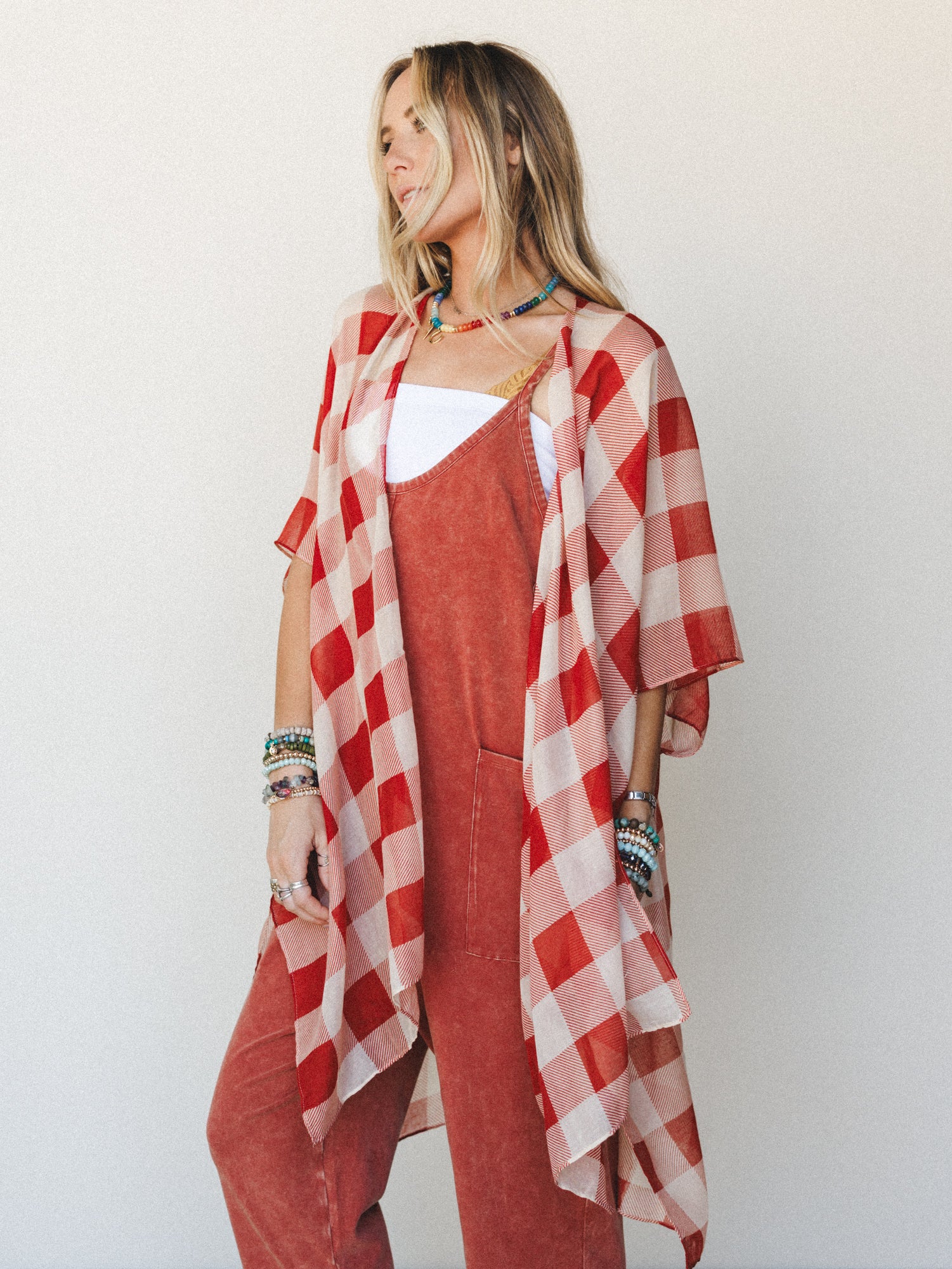Picnic Perfect Kimono - Rust - Image 3