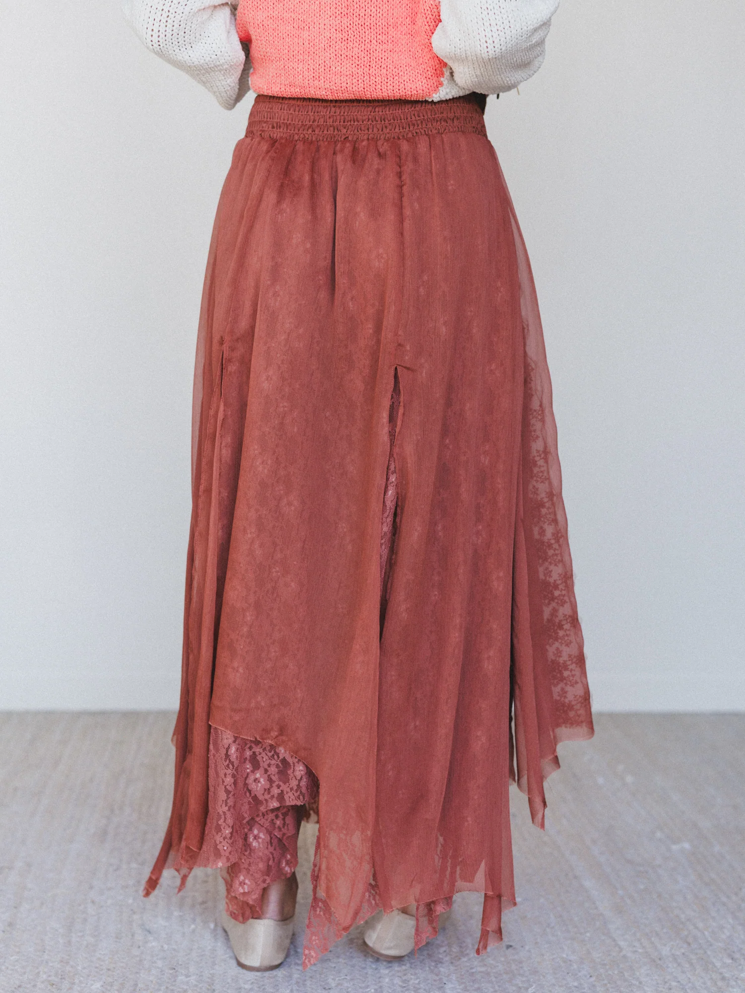 Pixi Disco Maxi Skirt - Chocolate - Image 3