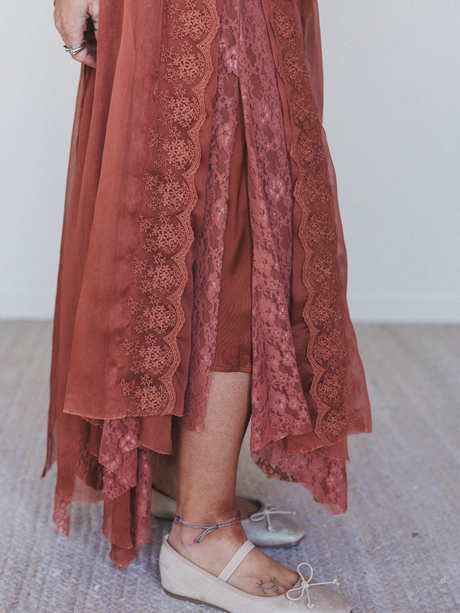 Pixi Disco Maxi Skirt - Chocolate - Image 4