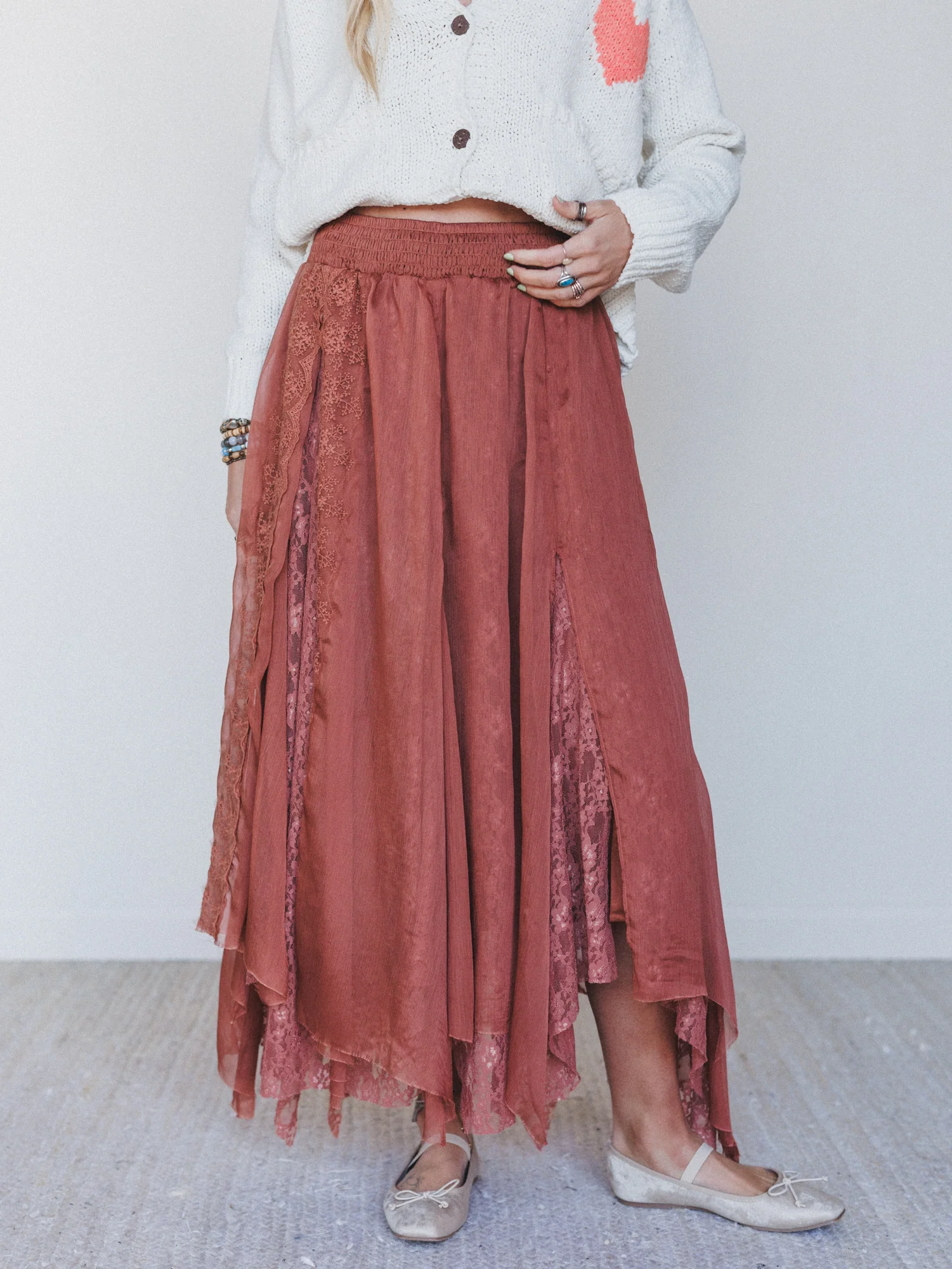 Pixi Disco Maxi Skirt - Chocolate - Image 5